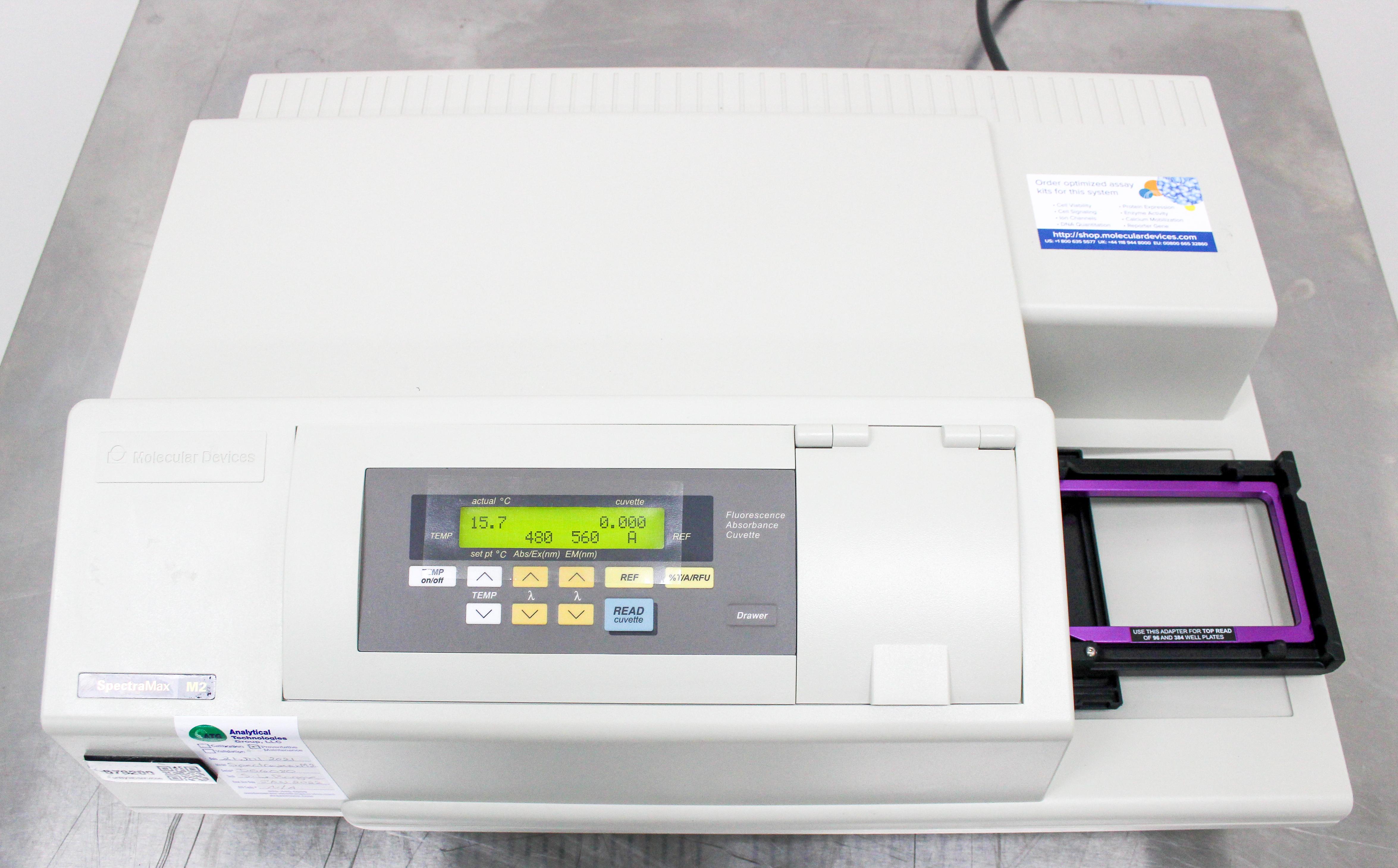 Molecular Devices SpectraMax M2 Multi-Mode Microplate Reader UV Vis 6 Wavelengths