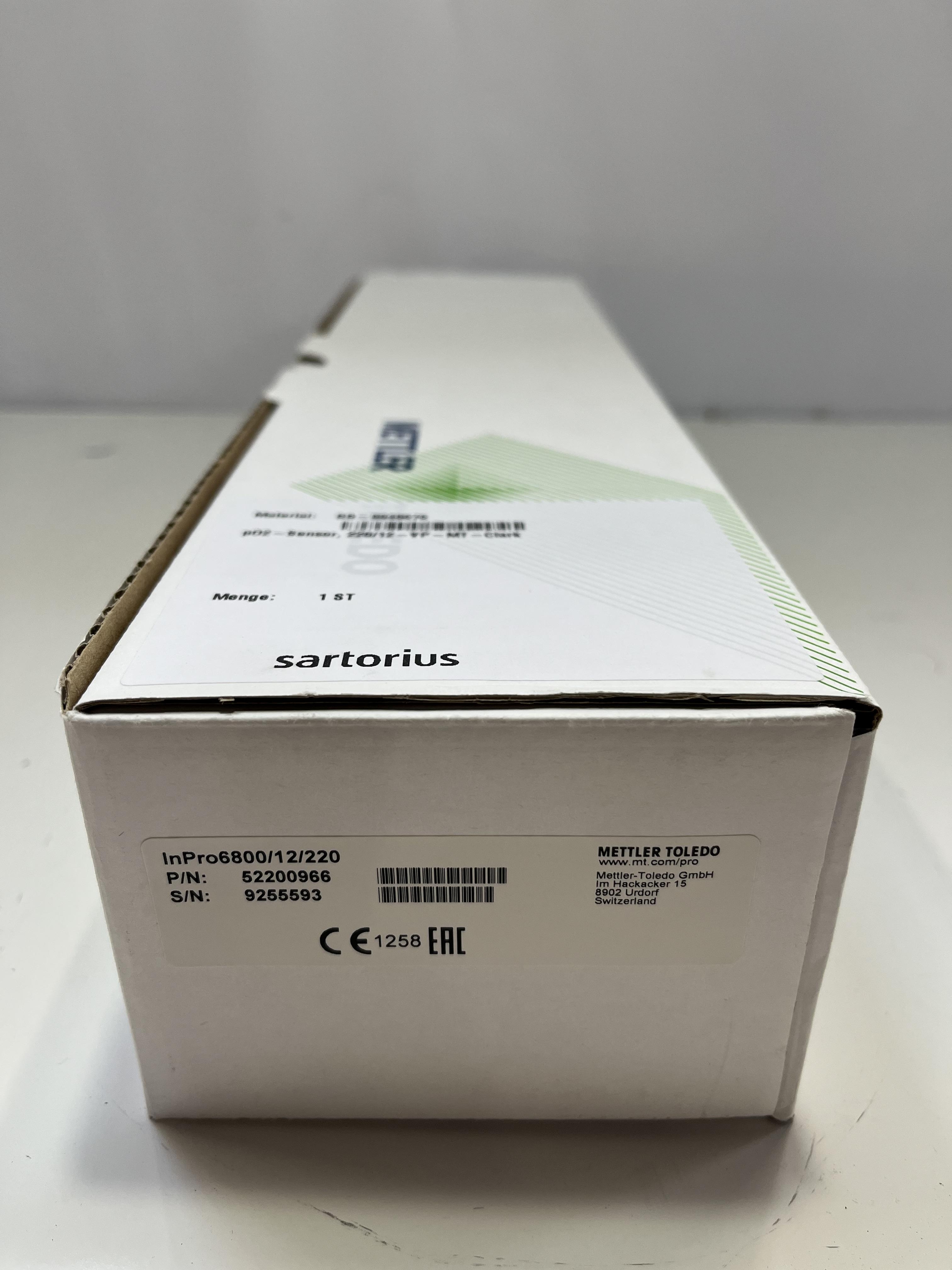 Mettler 52200966 Dissolved Oxygen Sensor Autoclave Hygienic Applications