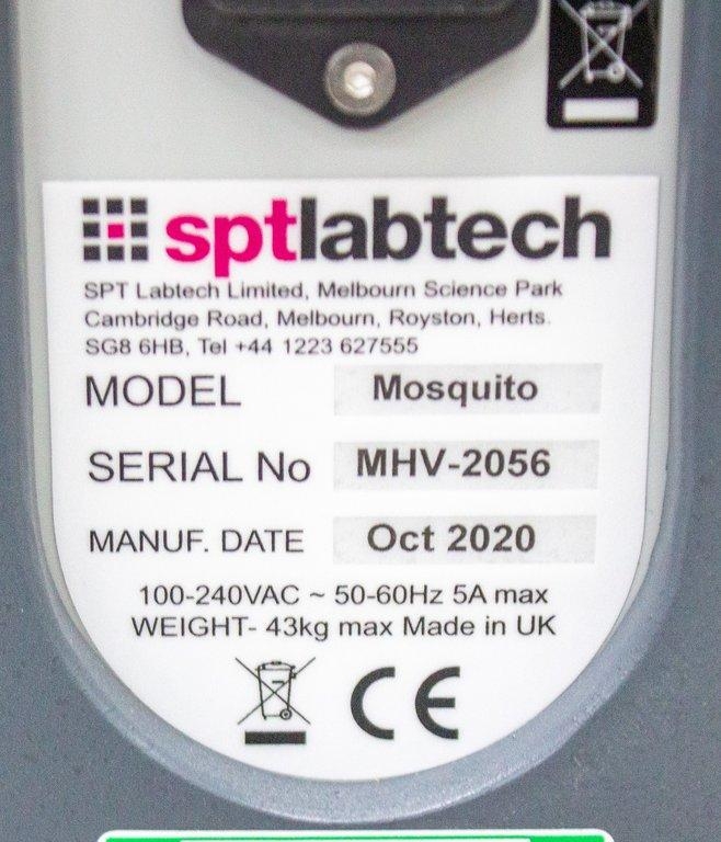 SPT Labtech Mosquito HV Liquid Handler 500nL-5L Includes Laptop