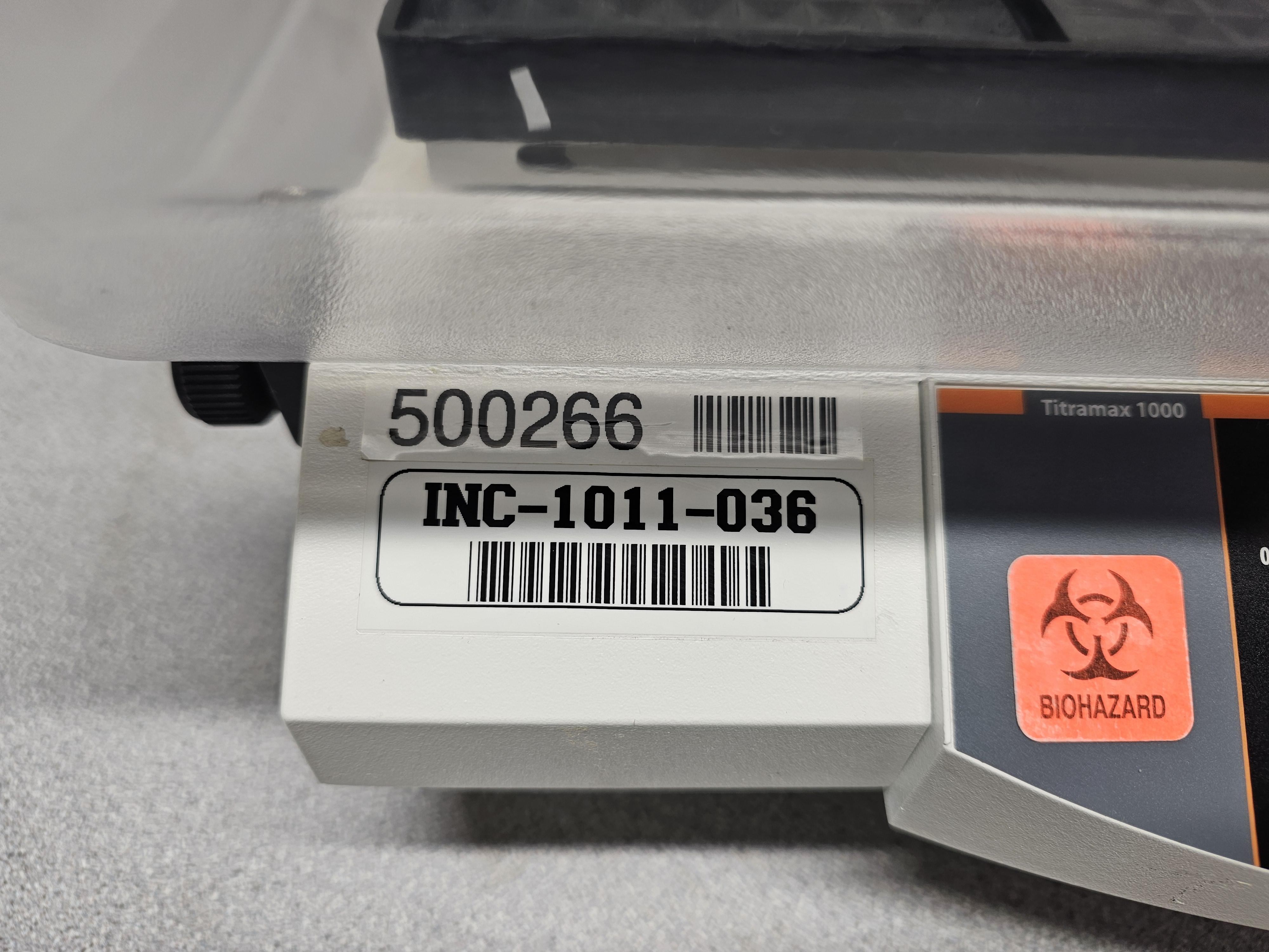 Heidolph Titramax 1000 Vibrating Incubator Shaker 1350 RPM 6 Plate Capacity