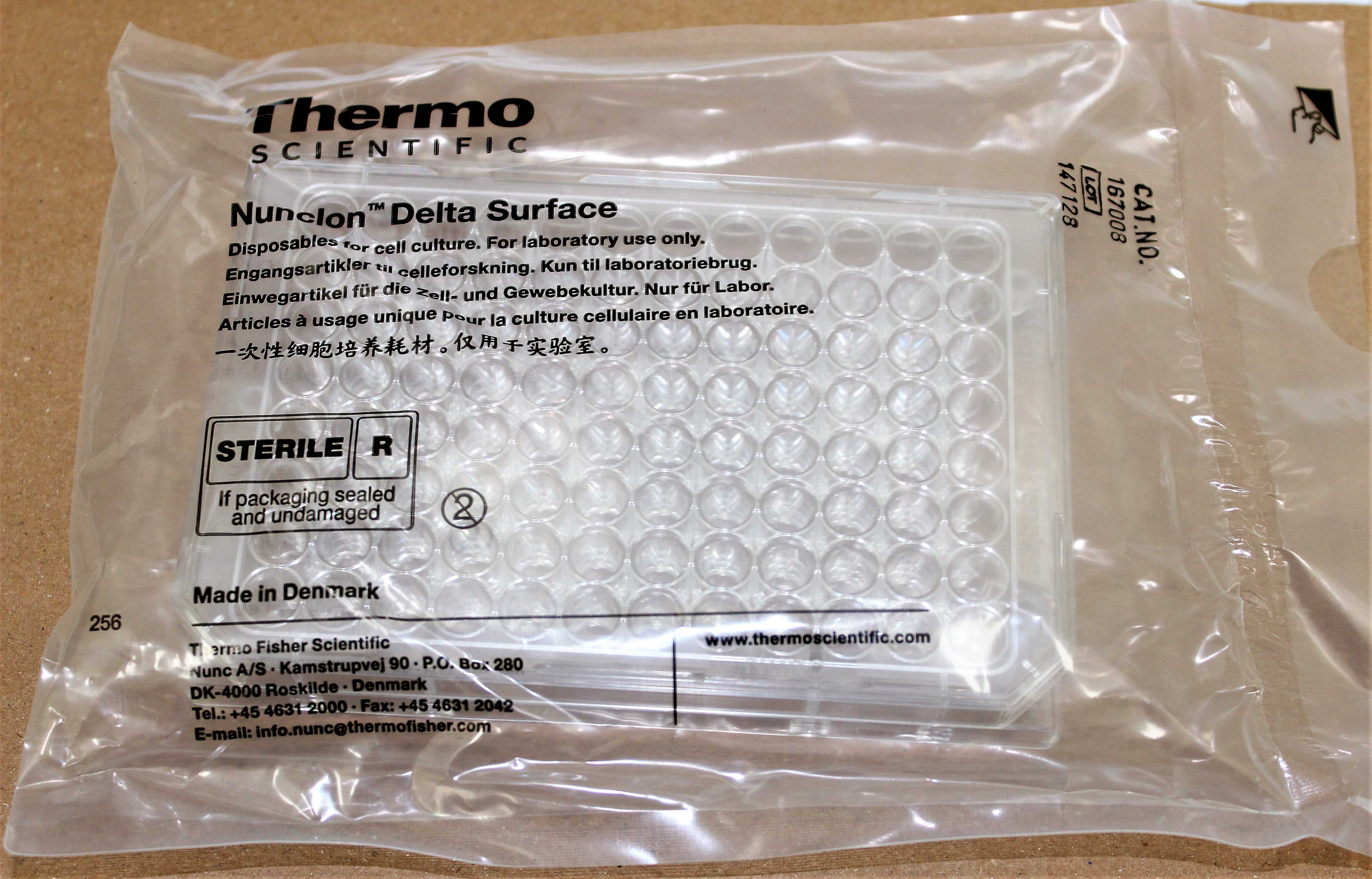 Thermo NUNC Microwell 96F w/Lid for Cell Growth/Cloning 96-Well Plates