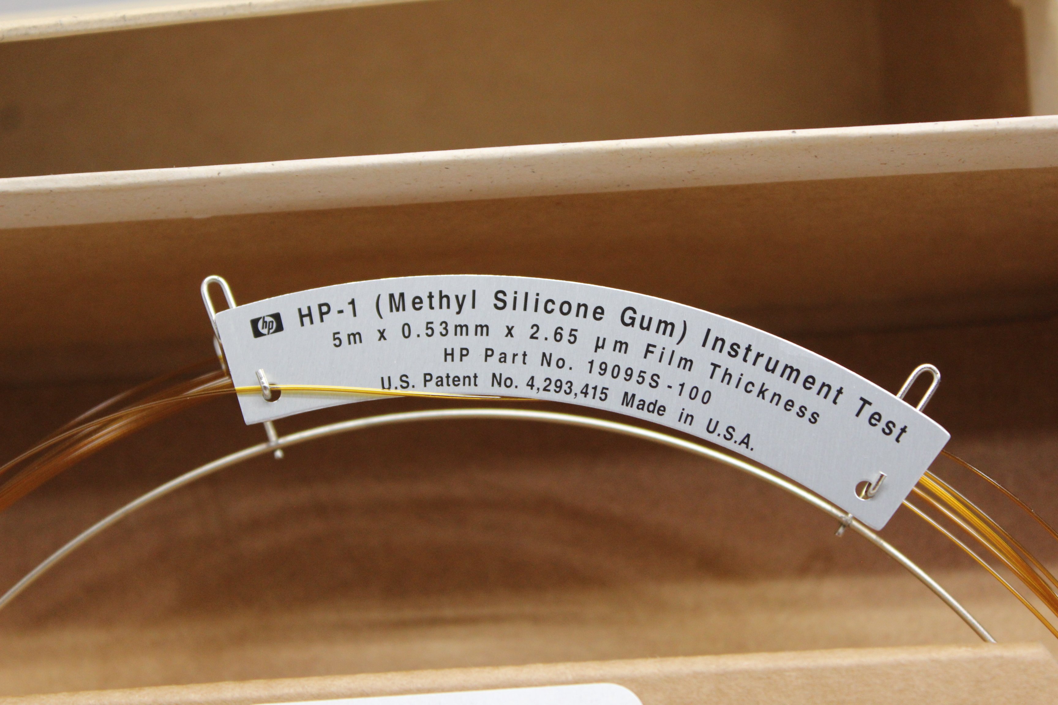 HP 530u Column Instrument Test -60 to 300C Methyl Silicone Gum