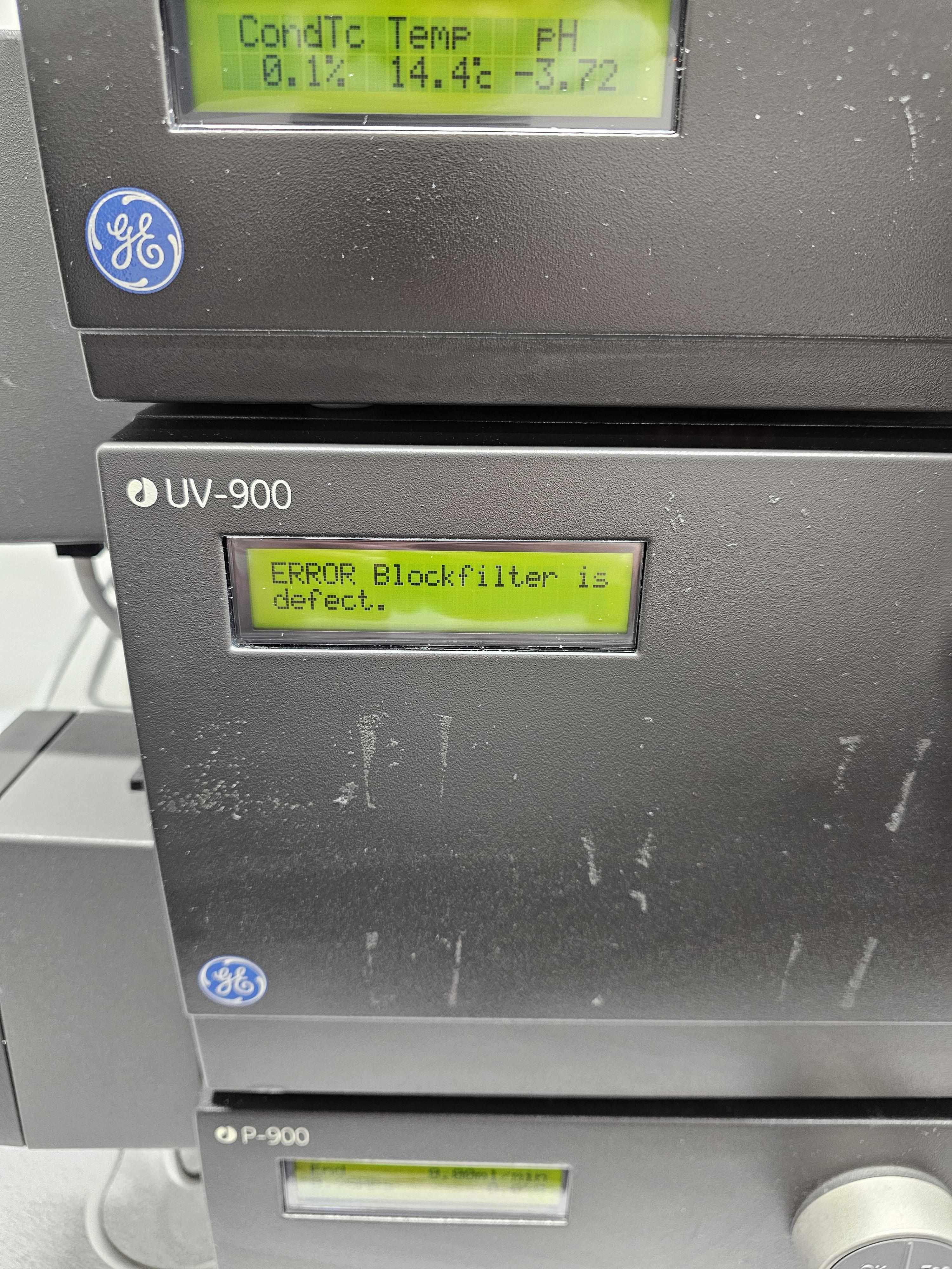 GE AKTA Purifier FPLC System for Protein Purification 100 ml/min Flow 10 MPa