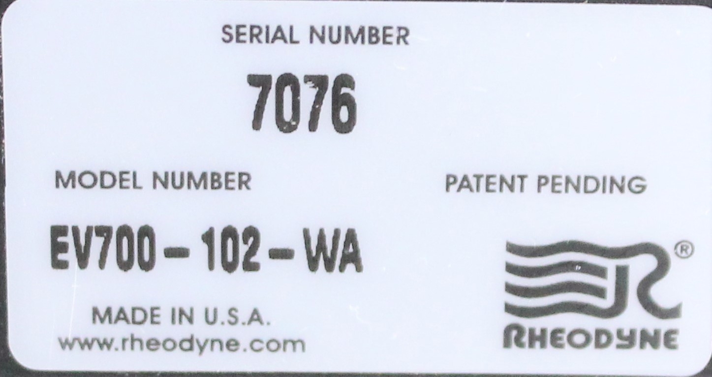 Rheodyne EV700-102-WA Valve