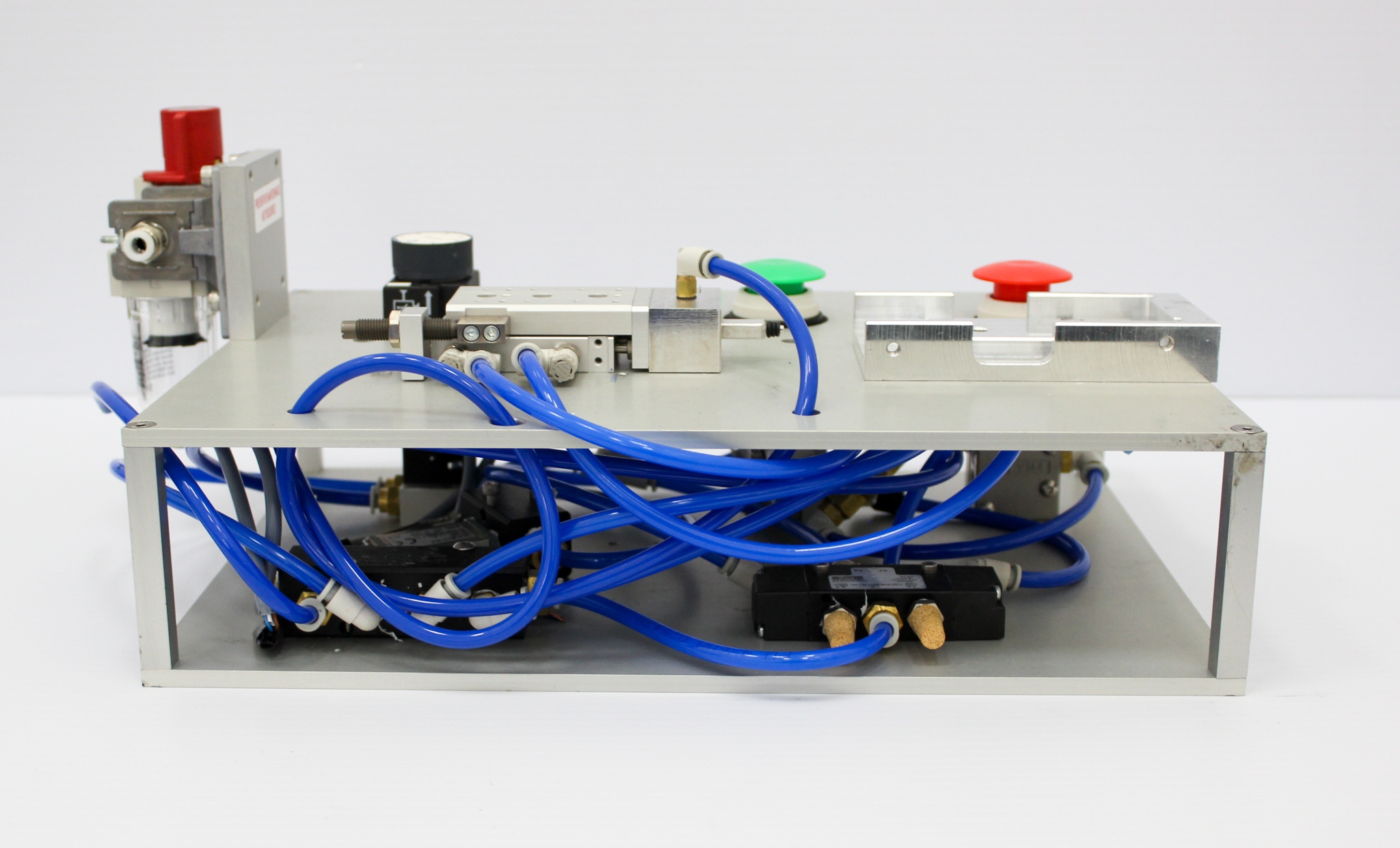 SMC MXS8-30P Custom Stopper Base with Air Slide Table and Regulator System