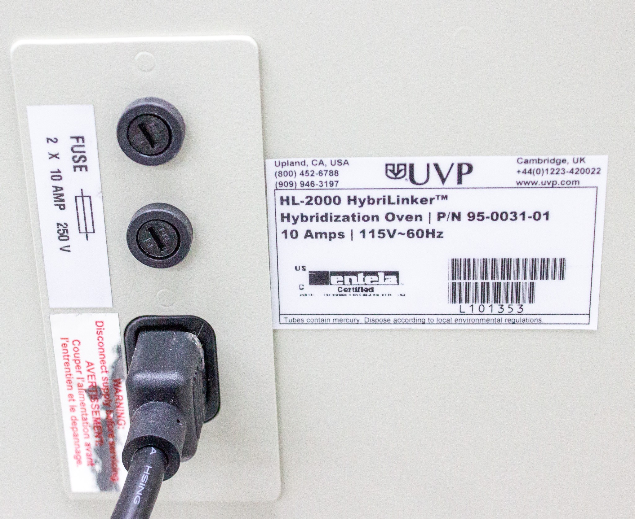 UVP HL-2000 HybriLinker Hybridization Oven with UV Crosslinker 120V 60Hz