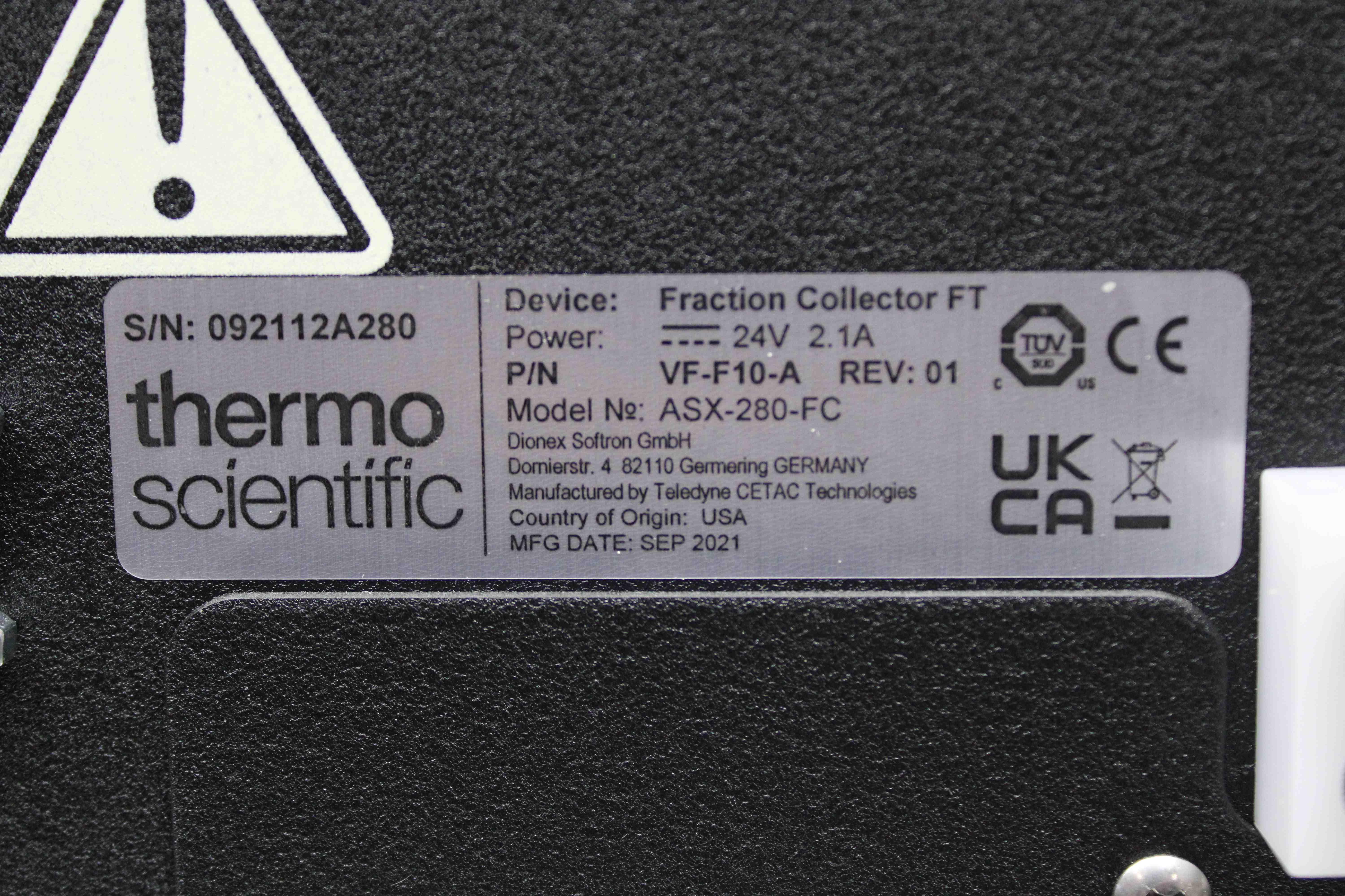 Thermo Scientific ASX-280-FC HPLC Fraction Collector Power On Tested