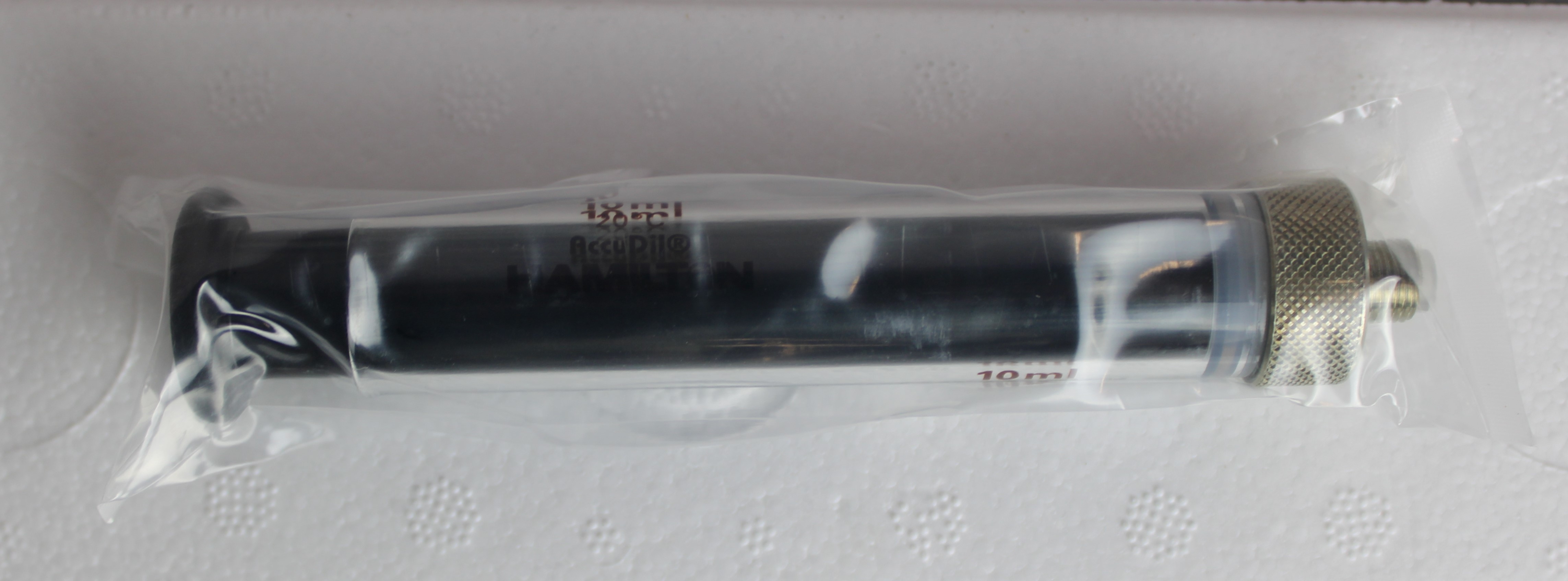 Hamilton 1010 AD SAL Syringe 10 mL Gastight Borosilicate Glass PTFE