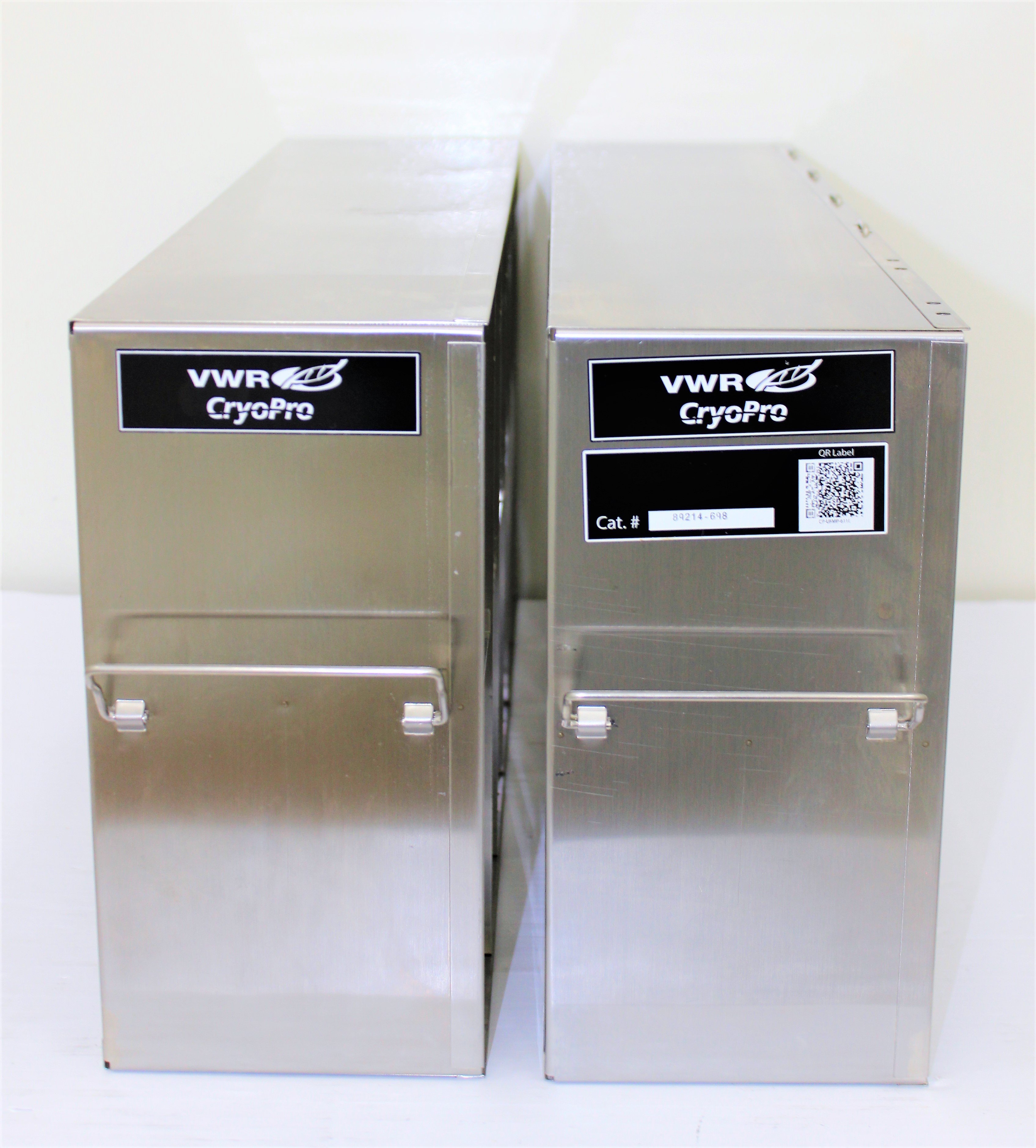 VWR 89214-698 Ultra Low Freezer Rack 12 Slot Stainless Steel Storage