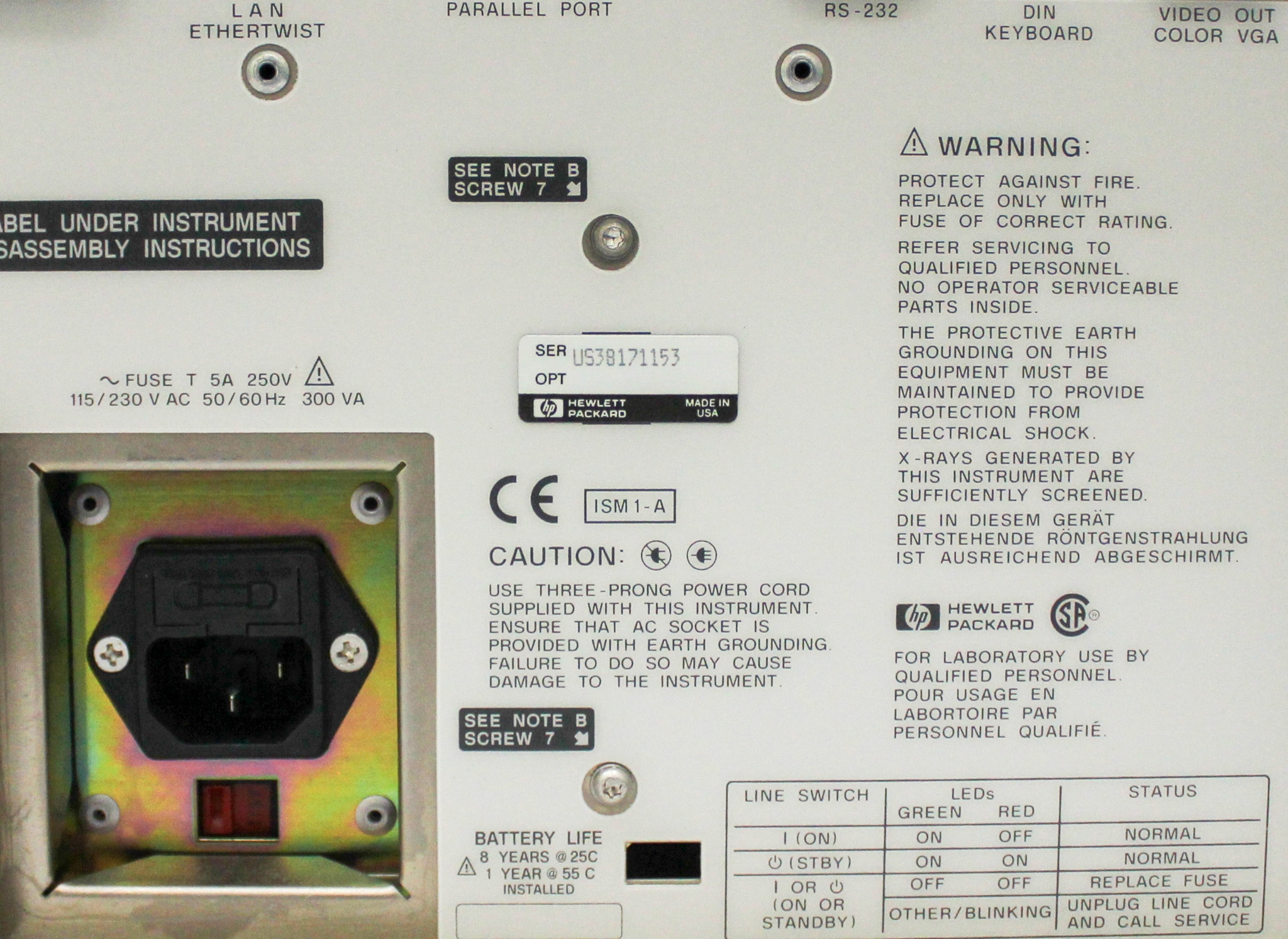 HP 8714C RF Network Analyzer Transmission Reflection Test 300kHz-3GHz