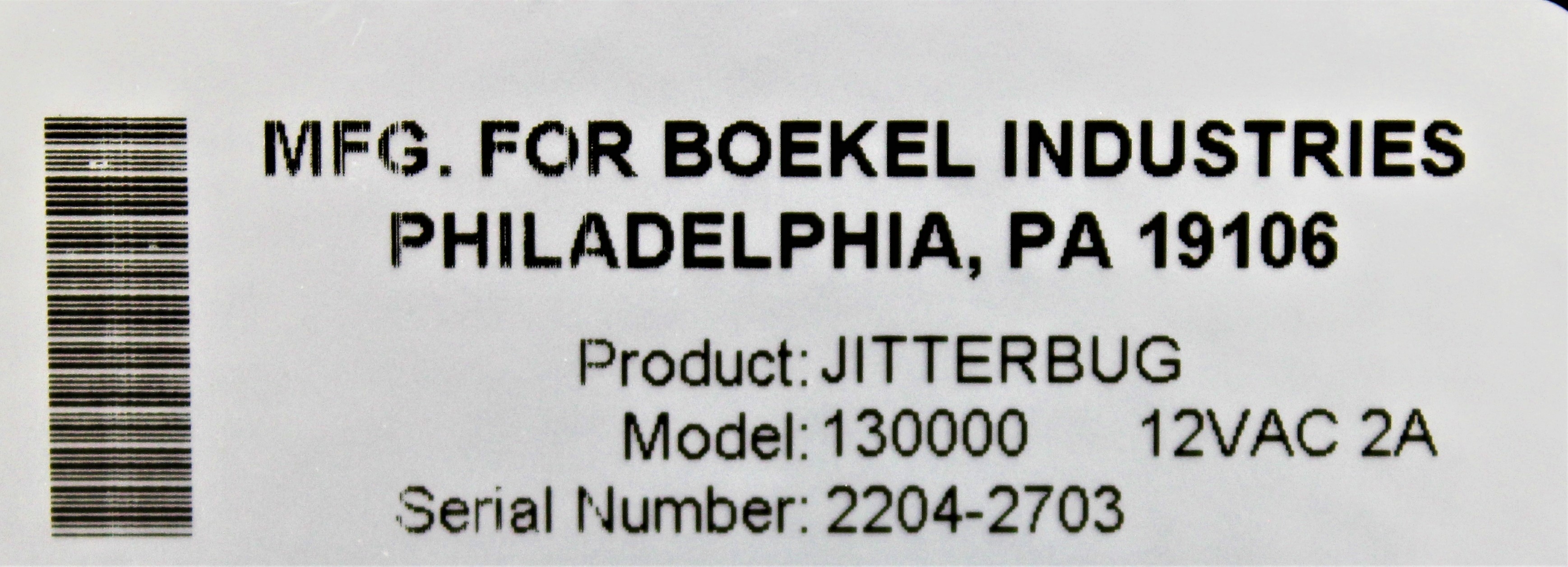 Boekel 130000 Microplate Shaker THE JITTERBUG 575-1500 RPM Heated System