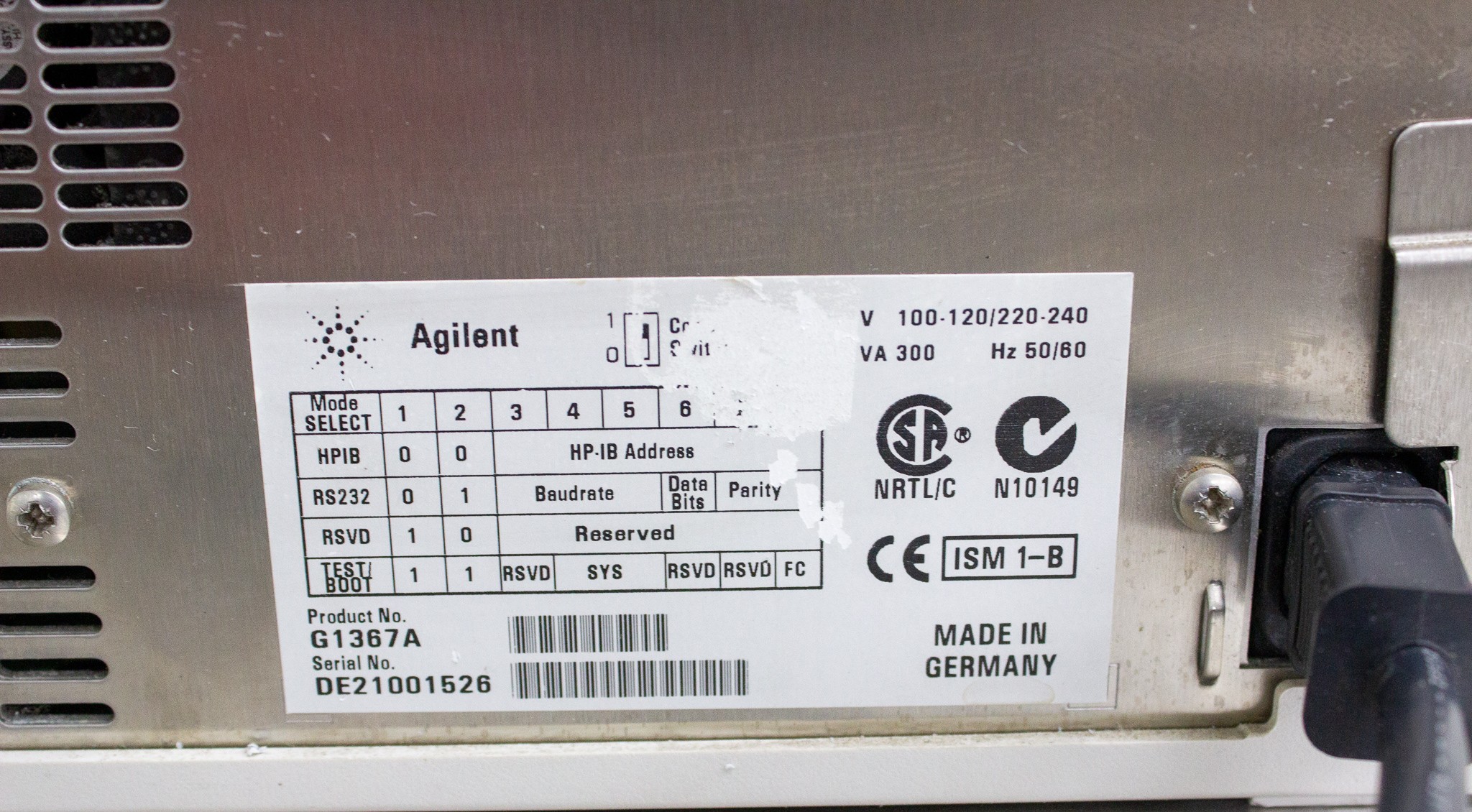 Agilent G1367A Autosampler HPLC System Spare Parts Needs Repair AS-IS