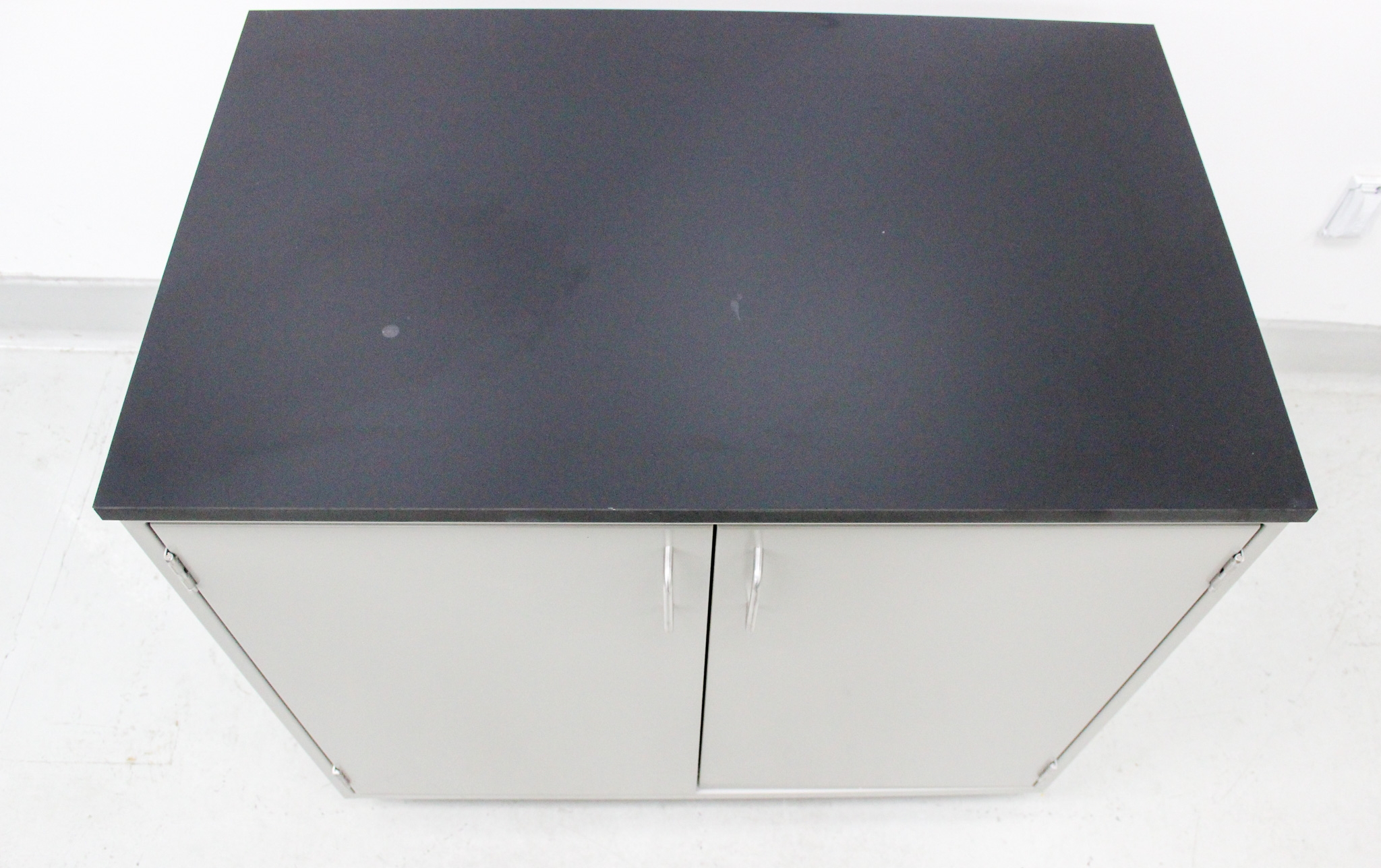 Fisher Hamilton Mobile Work-Height Storage Cabinet Double Door Steel