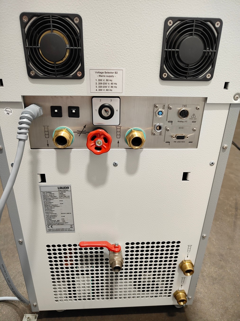 Lauda VC2000 Circulator Chiller Temp Control -20 to +40C 15L 220V 60Hz