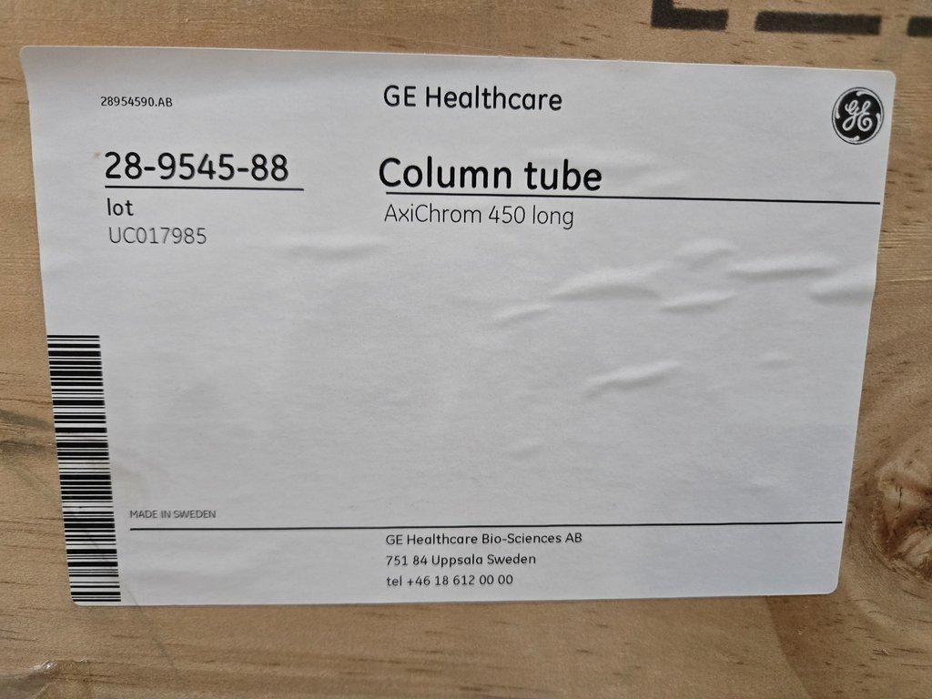 GE Axichrom 450 Chromatography Column Tube Only - GE Healthcare