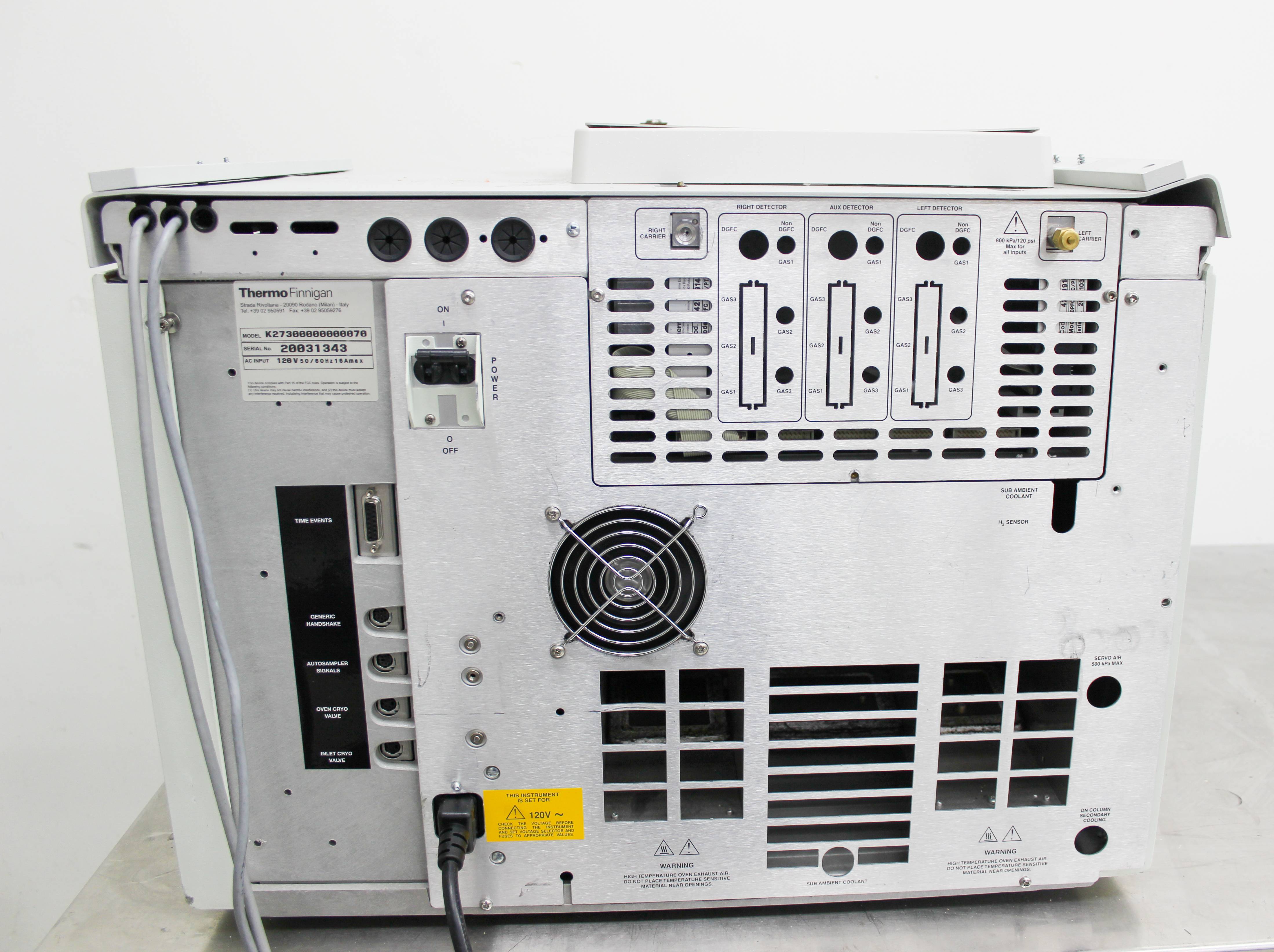 Thermo K27300000000070 Gas Chromatograph For Parts Requires Repair
