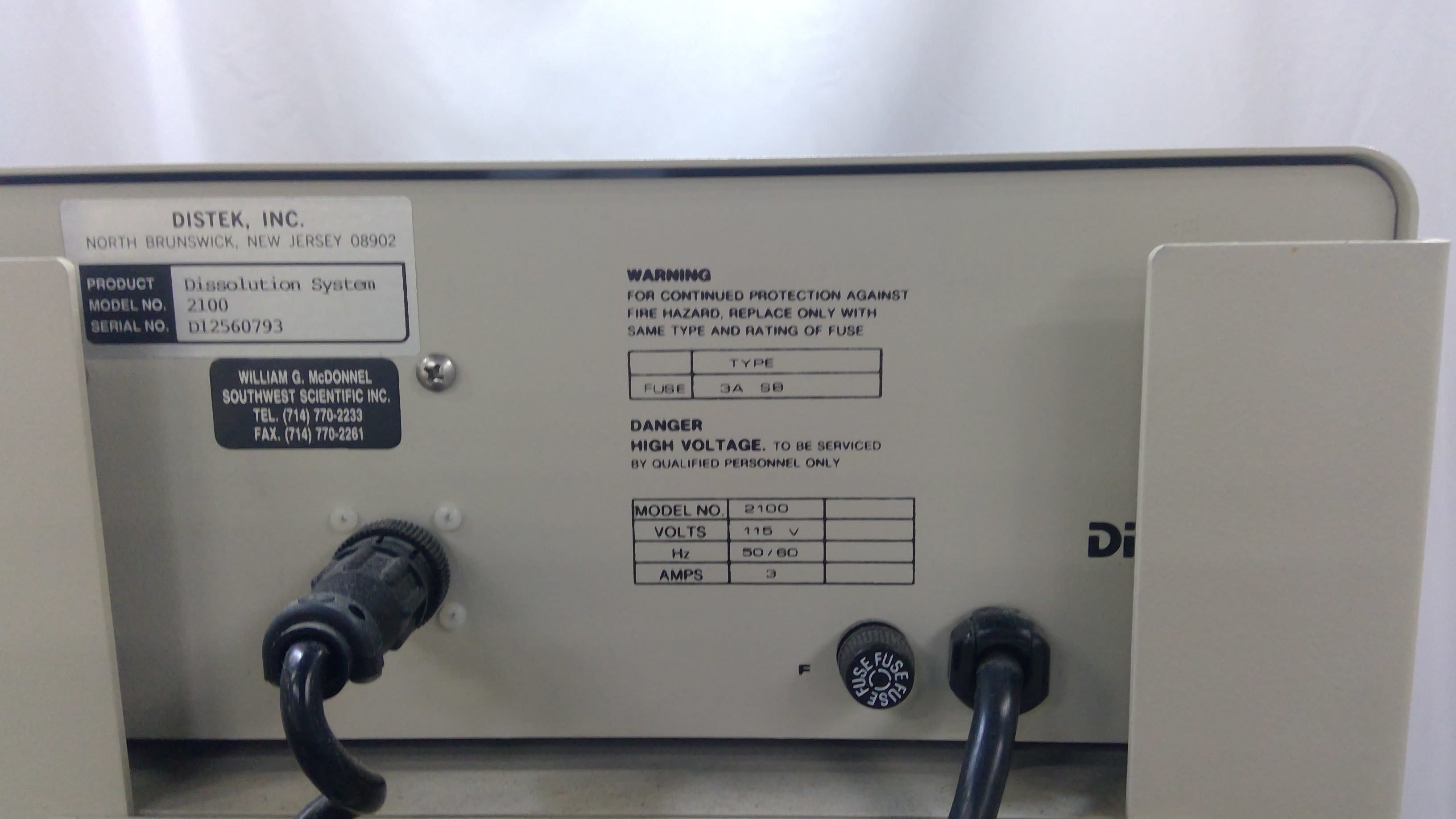 Distek 2100 Dissolution Test System for Research Labs, 120V, 50Hz/60Hz