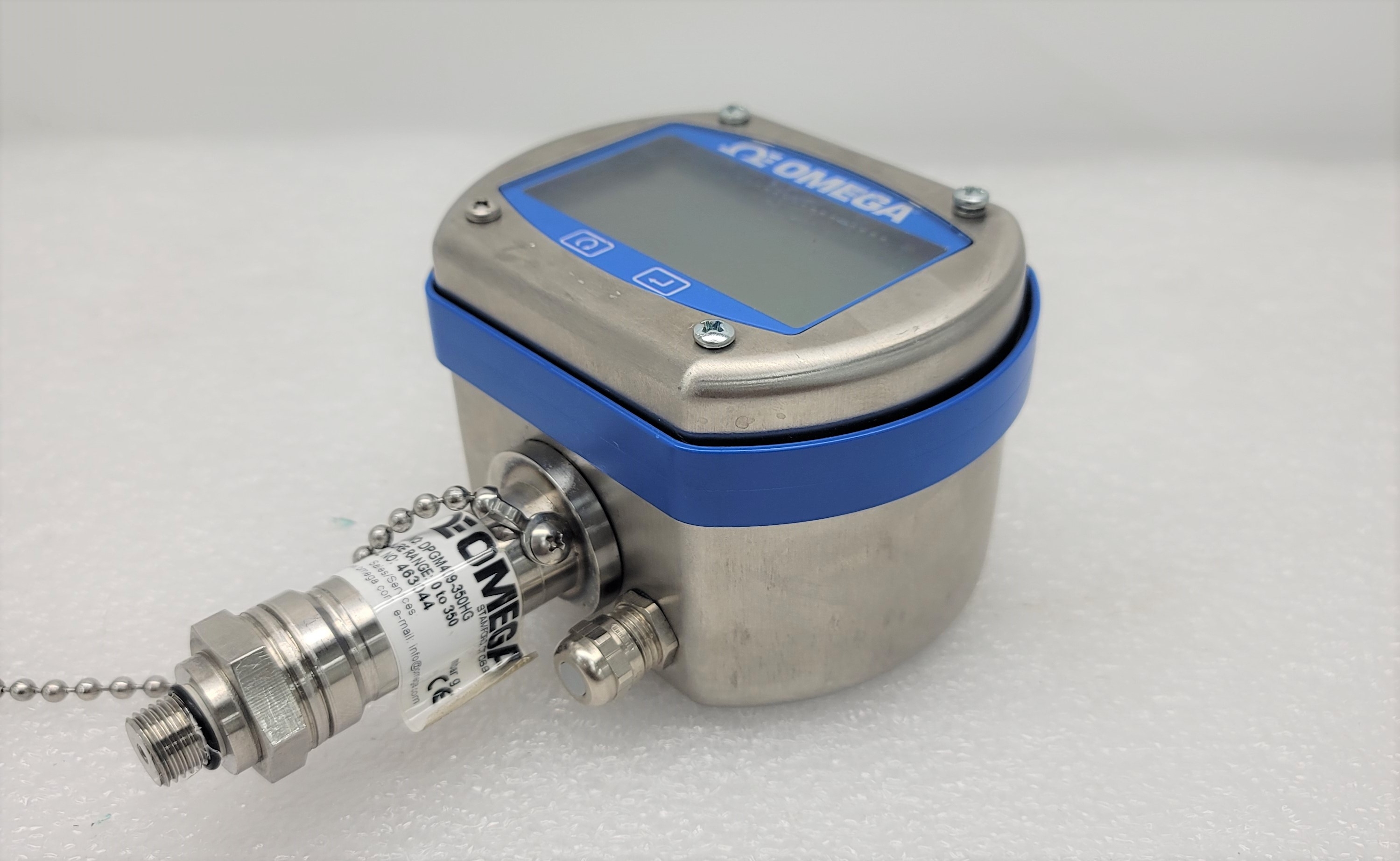 Omega DPGM409-350HG Pressure Gauge 316 SS Enclosure Digital 0.08% Accuracy