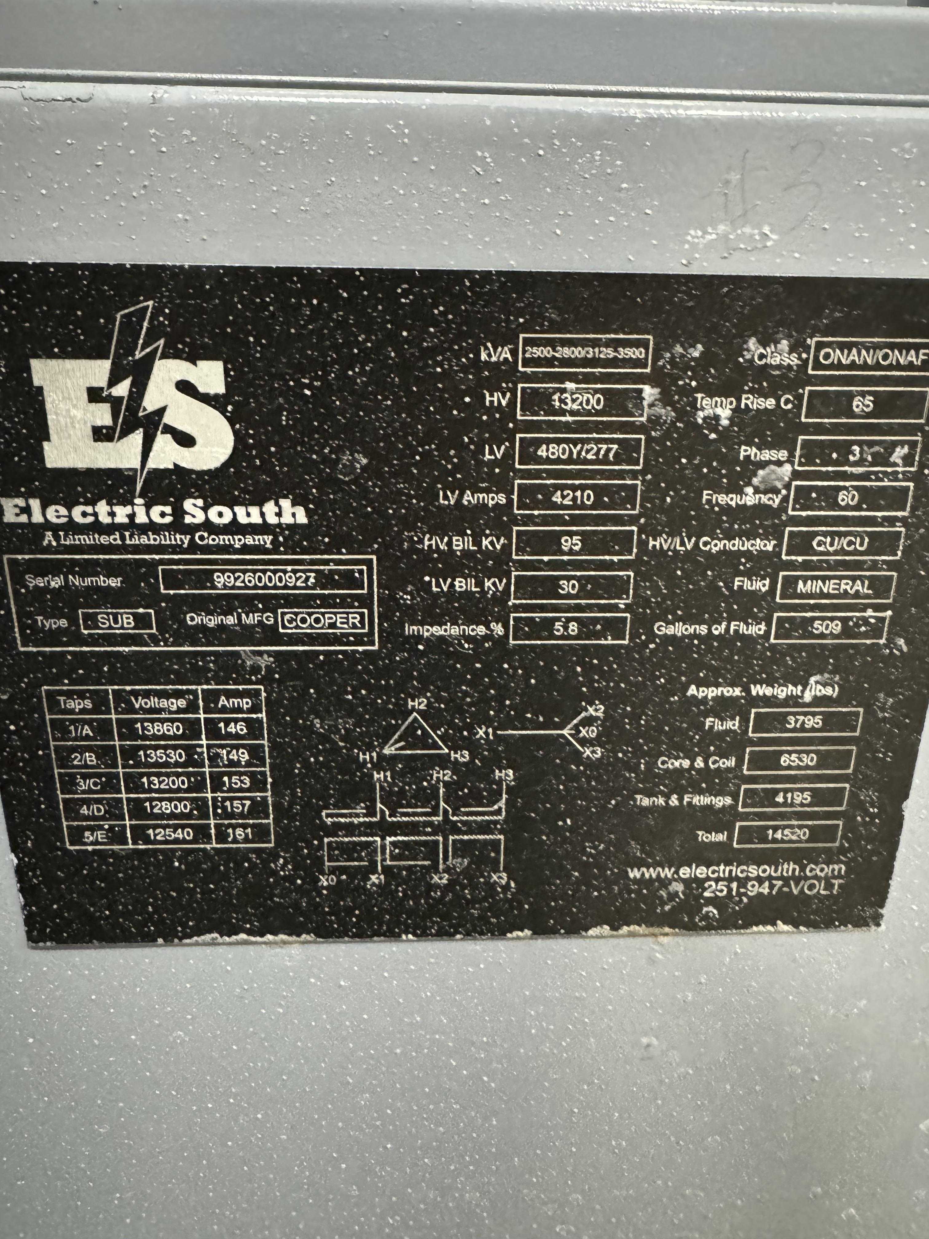 Maddox 3 Phase Transformer - Substation/Power Class, 300-25,000 kVA