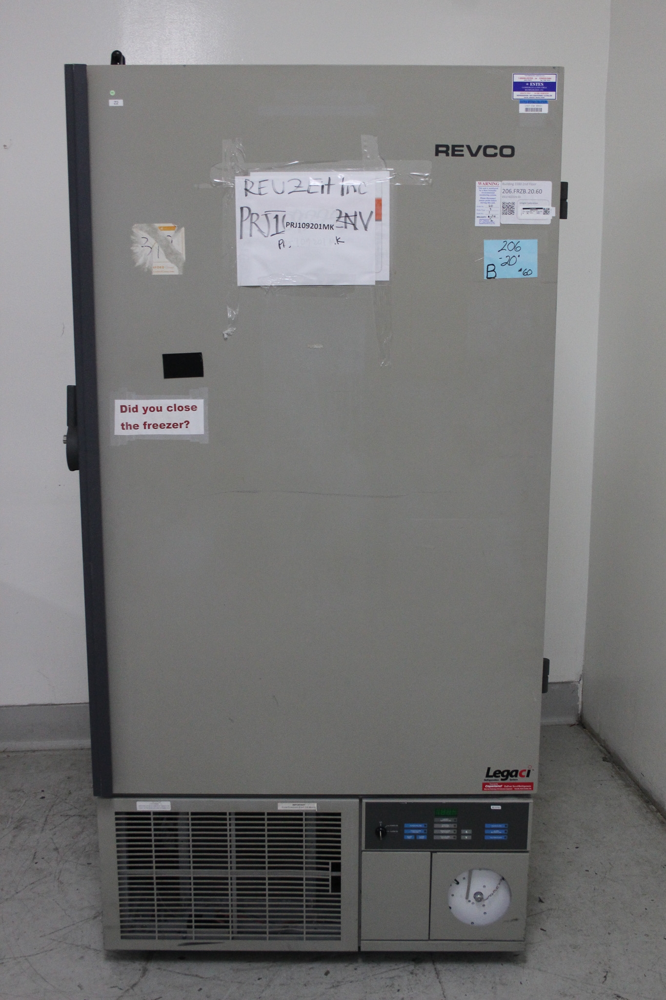 Revco ULT2140-5-A30 Ultra Low Freezer -40C Heavy Duty Preowned Unit