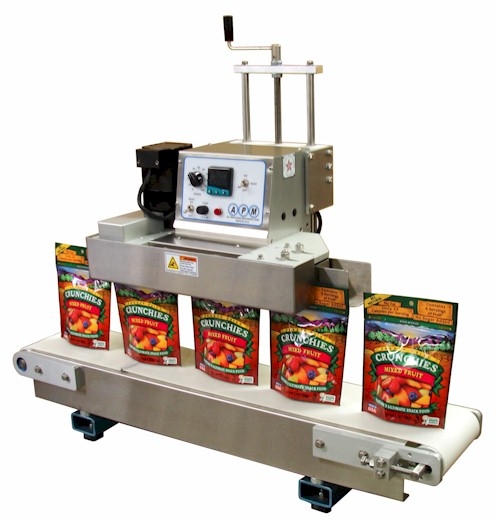 APM Sealer TCBSDM 3/8-6X3 Tabletop Band Sealer 450F Variable Speeds 35 FPM