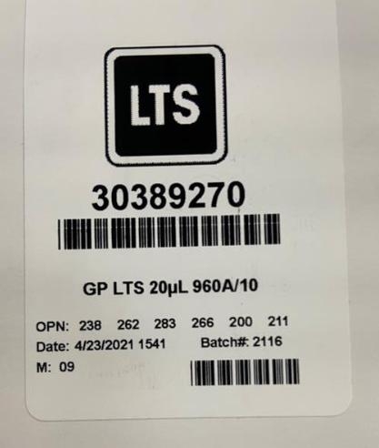 Rainin BioClean Ultra Pipette Tips 20ul Sterilized 960 Tips for LTS System