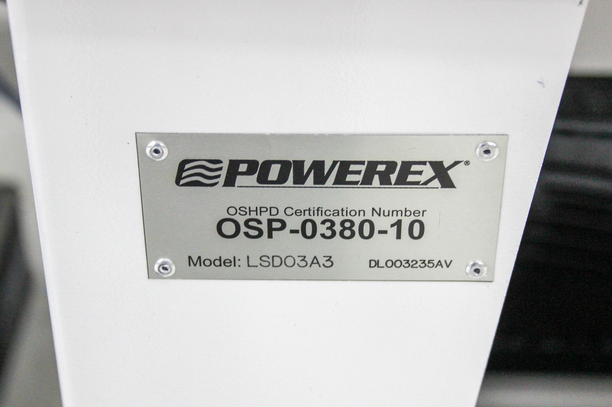 Powerex LSD03A3 Air Compressor System 80 Gallon Tank 14.2 SCFM 145 PSIG 220V