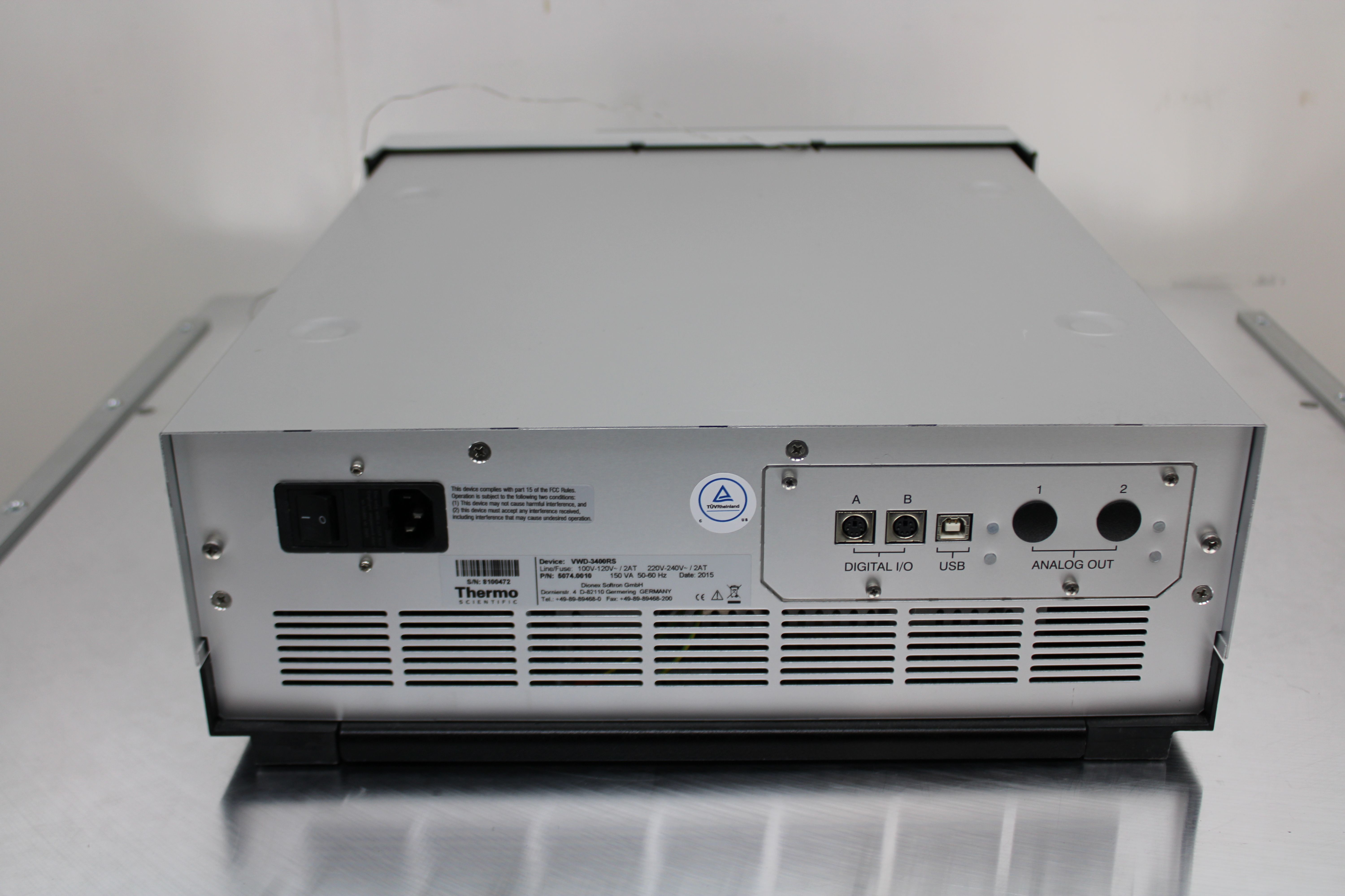 Thermo Dionex UltiMate VWD-3400RS Detector HPLC Chromatography 200Hz 4-Channel