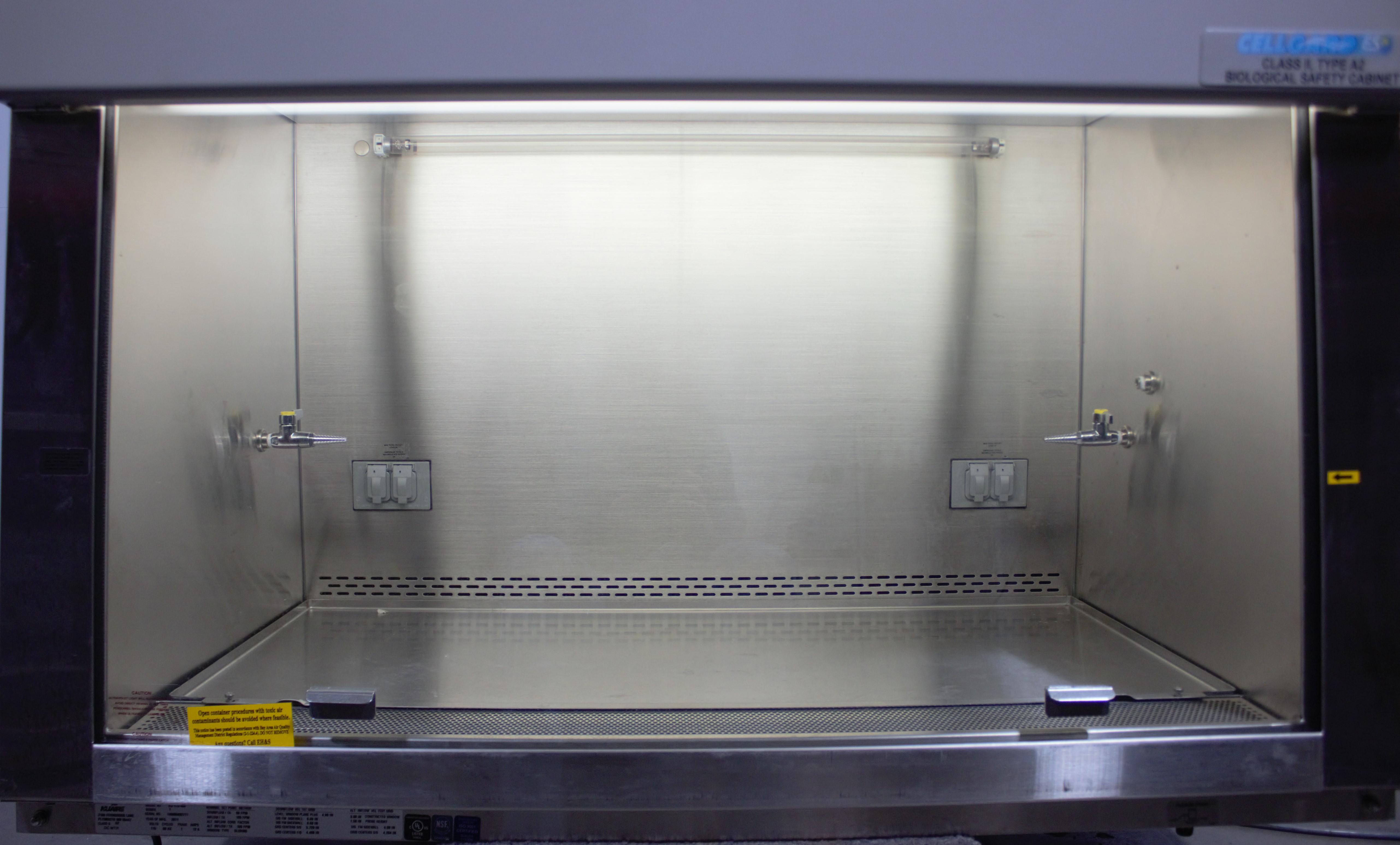 NuAire NU-475 Class II Type A2 Biosafety Cabinet Bench Model LFBSC