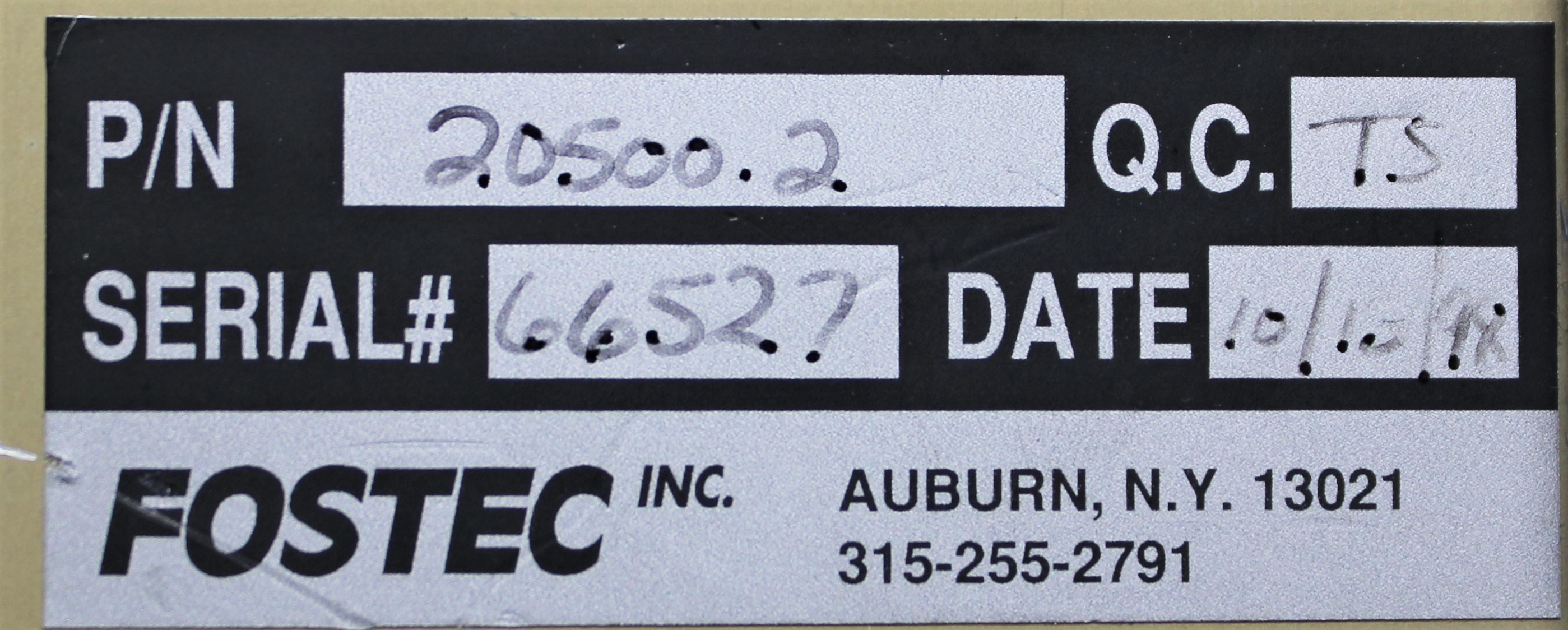 Fostec 20500.2 Microscope Illuminator Light Source with 120V Halogen Dimmer