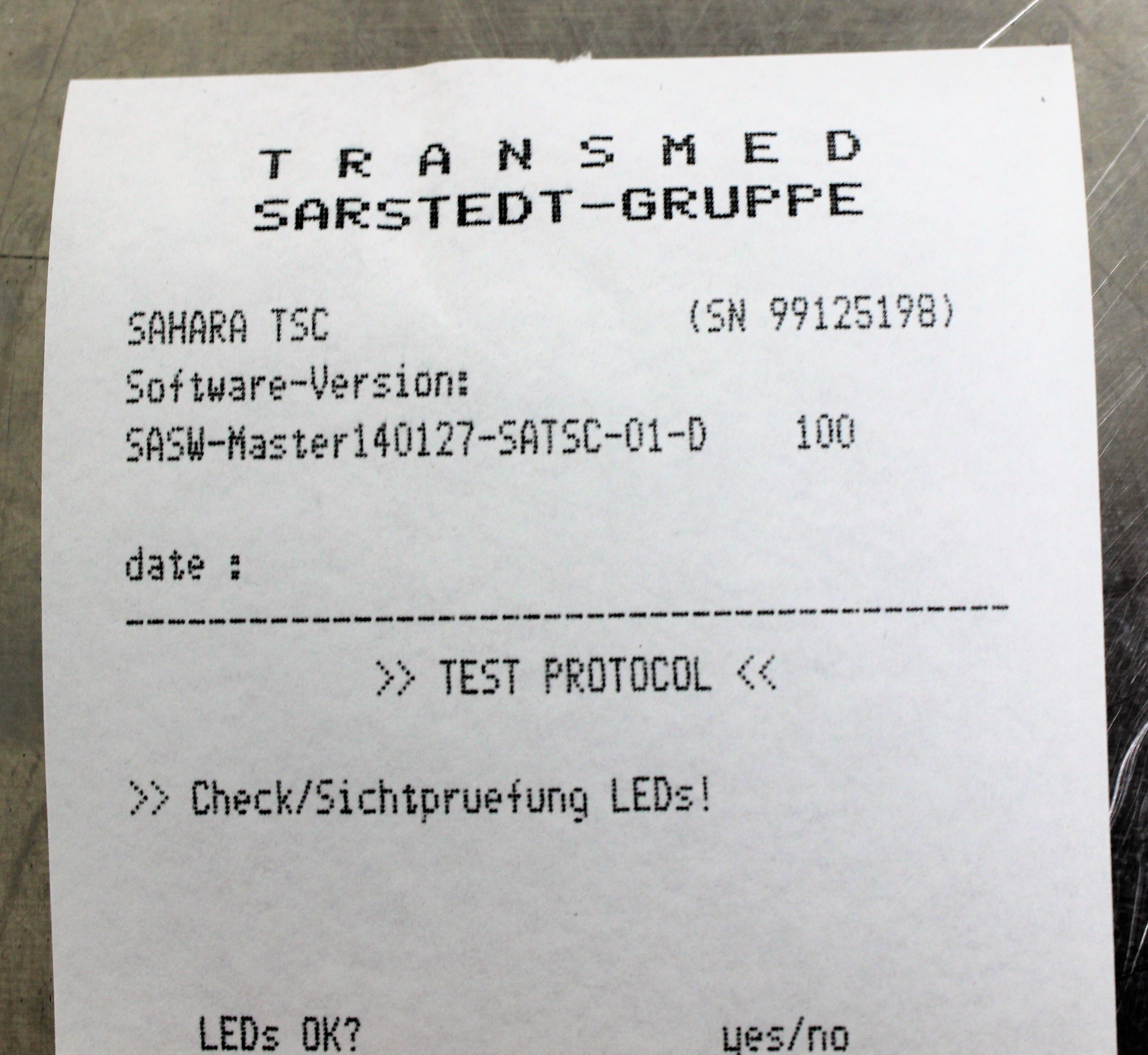 Sahara TSC Blood Warmer for Transfusion Thaws Cryopreserved Stem Cells