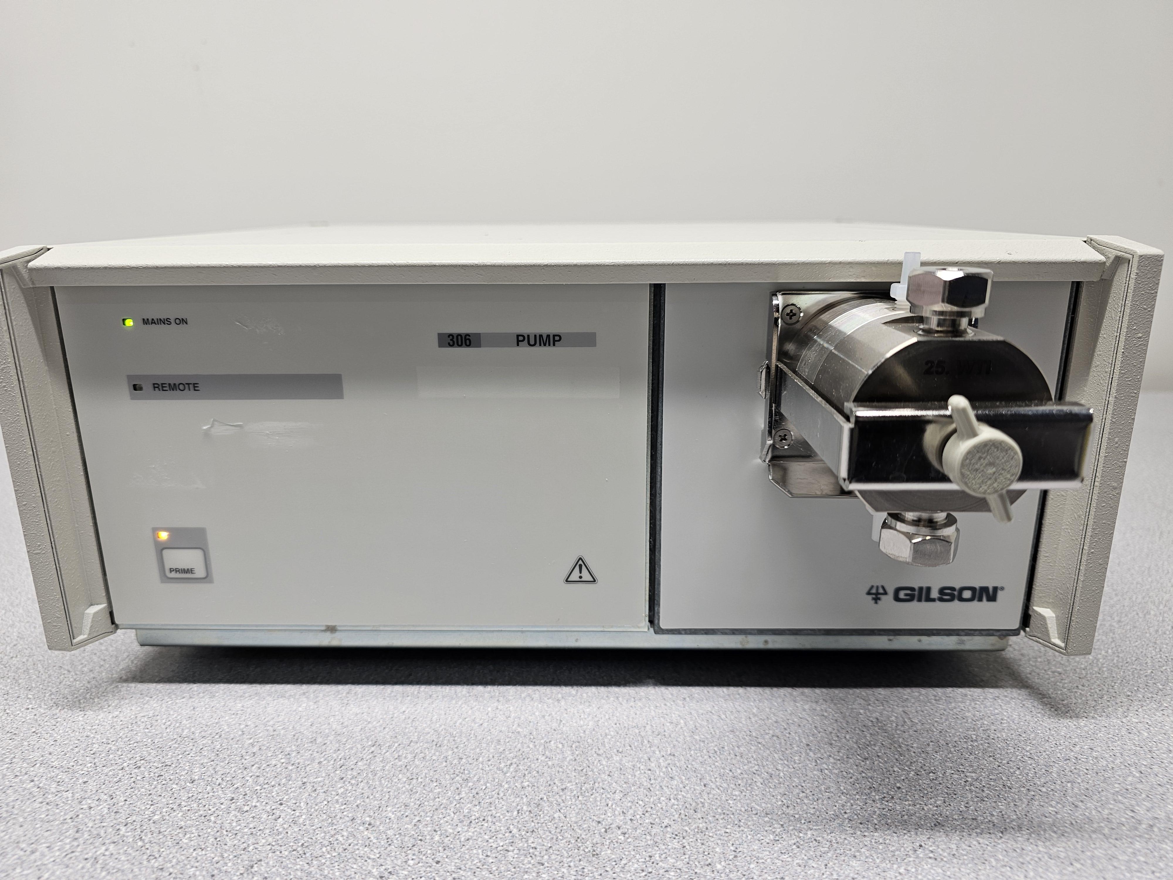 Gilson 306 HPLC Pump Analytical to Preparative Flow Rates Used Powers On