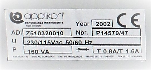 Applikon ADI 1032 Stirrer Controller P100 for Bioreactor Agitation Control