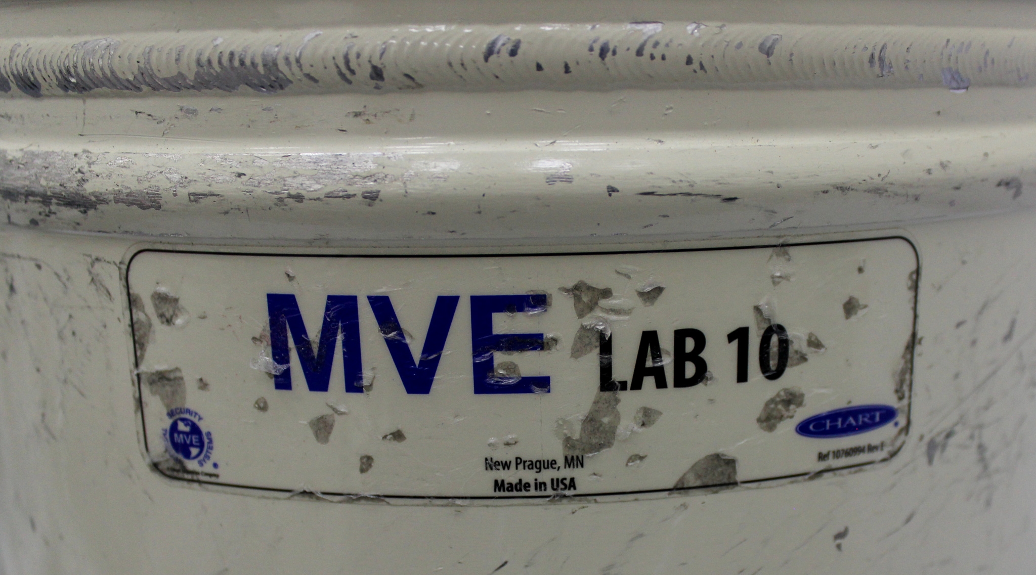 Chart MVE Lab10 Cryogenic Dewar Liquid Nitrogen Storage 10L High Efficiency