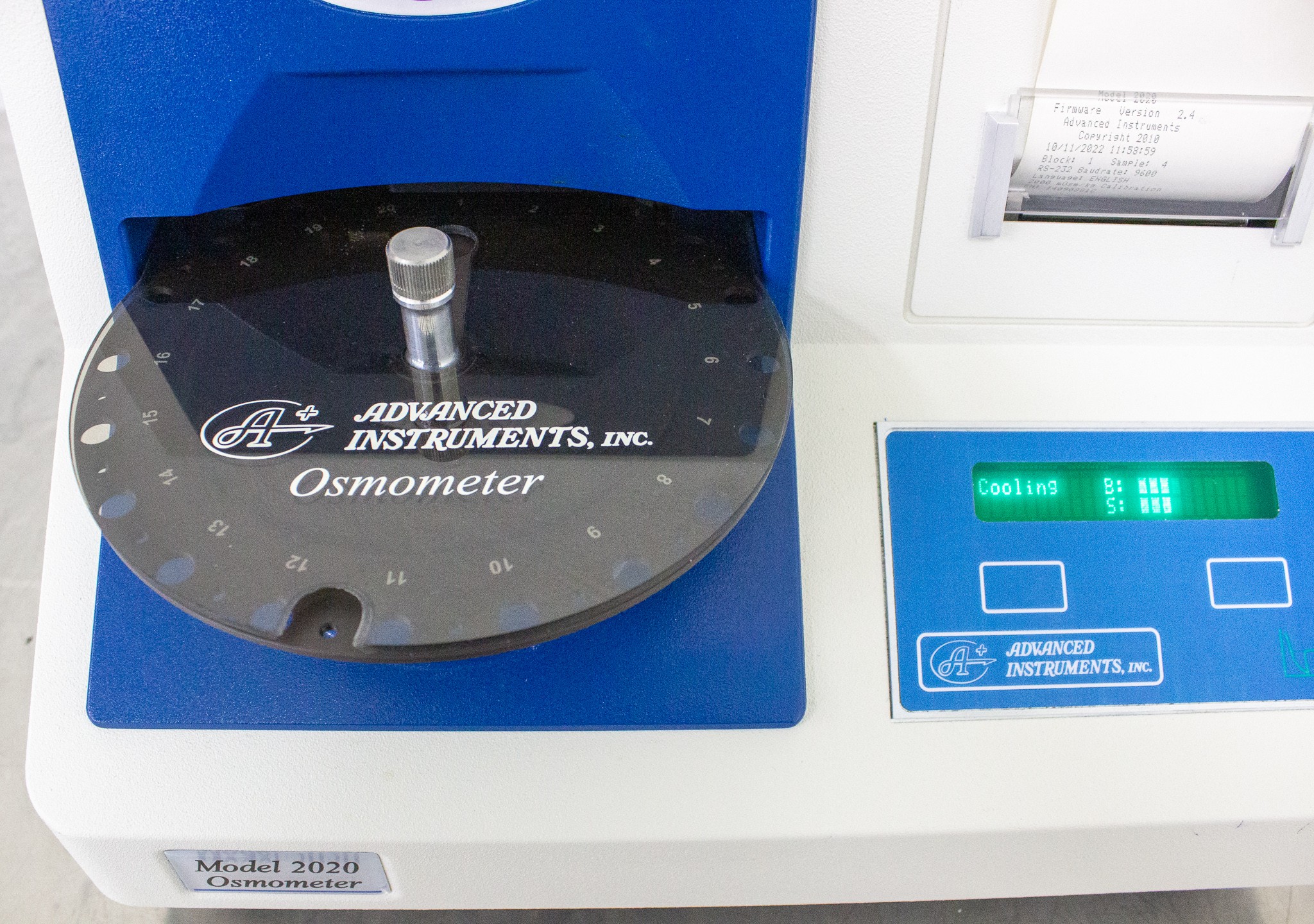 Advanced Instruments Model 2020 Osmometer 20 Sample Capacity 90s Test Time