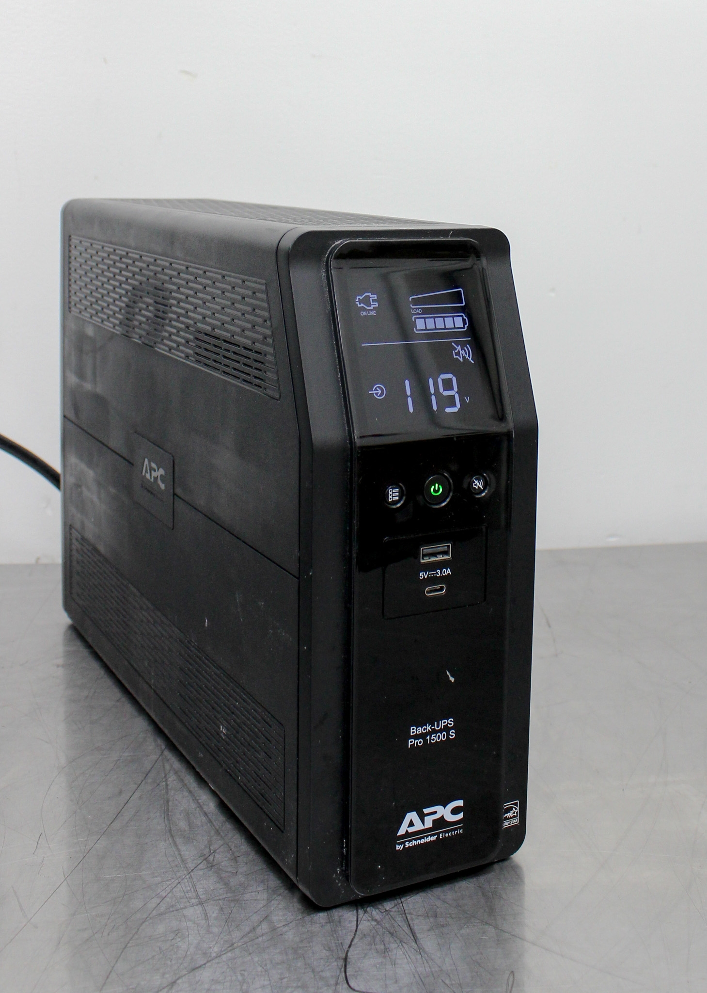APC BR1500MS UPS 1500VA SineWave 10 Outlets LCD Interface Used Power Unit