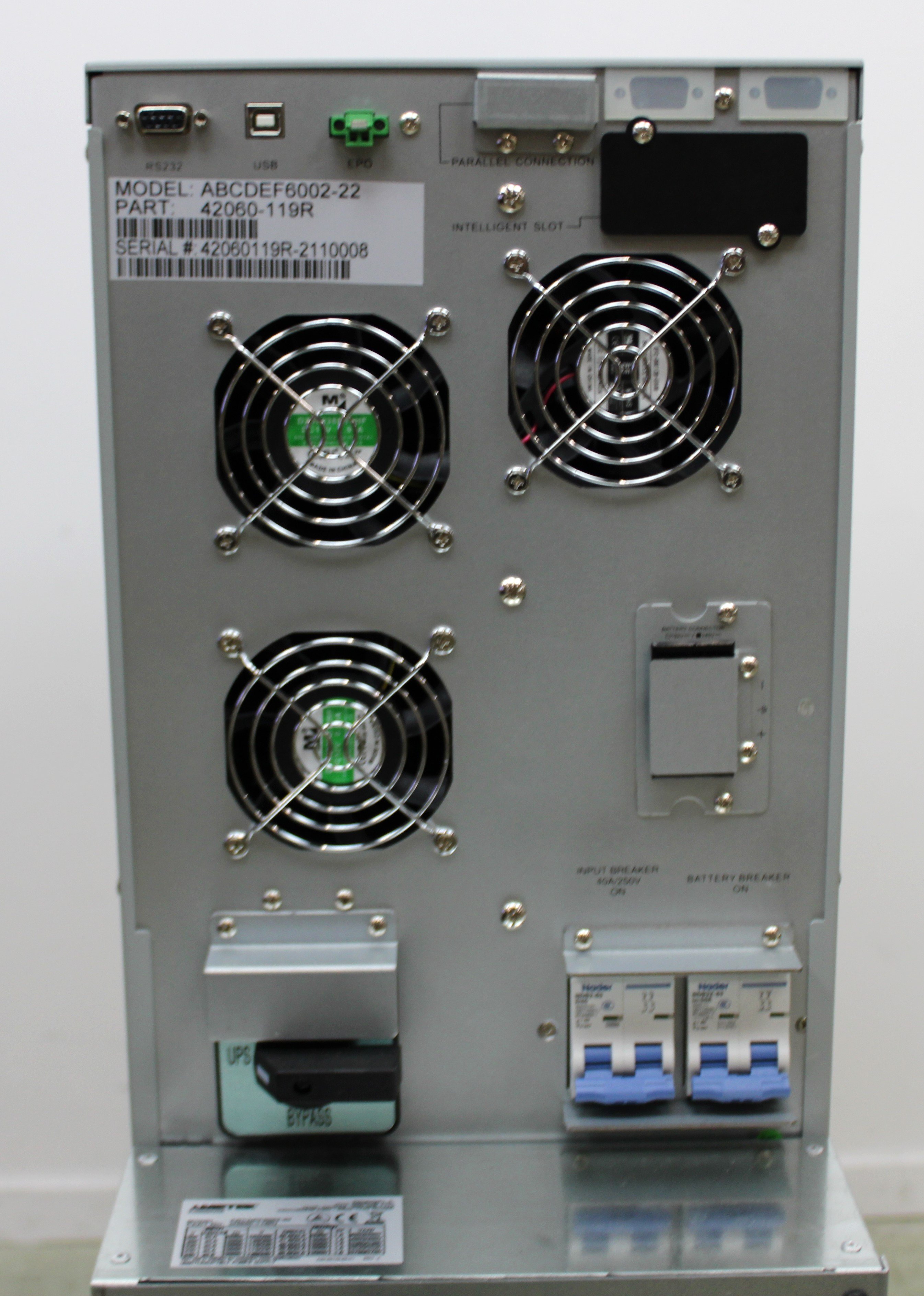 Powervar Security Plus II UPS 6000VA Power Protection Dual Voltage