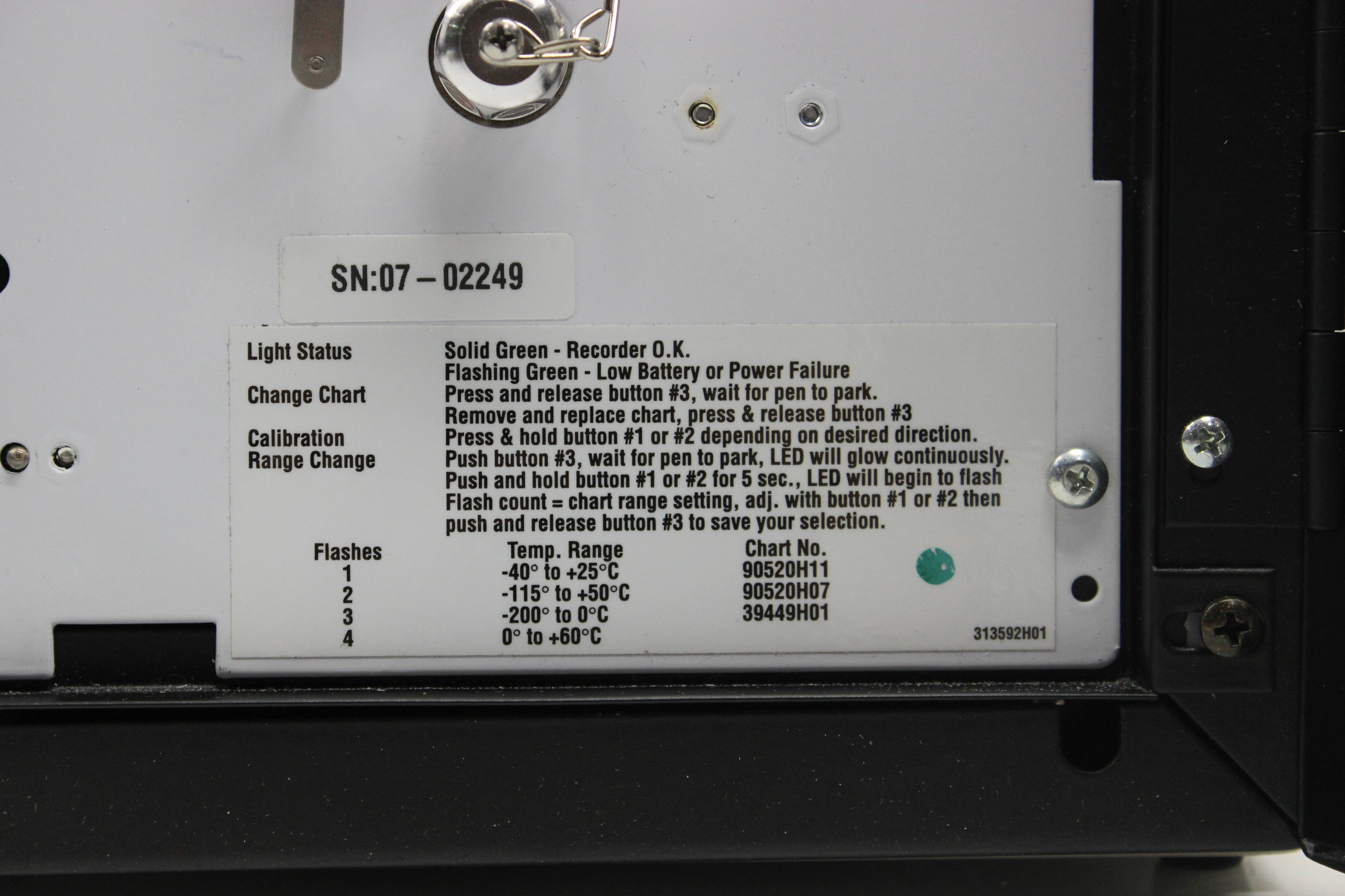 Unknown Chart Recorder - Temperature Data Monitoring Device 40 to 60C