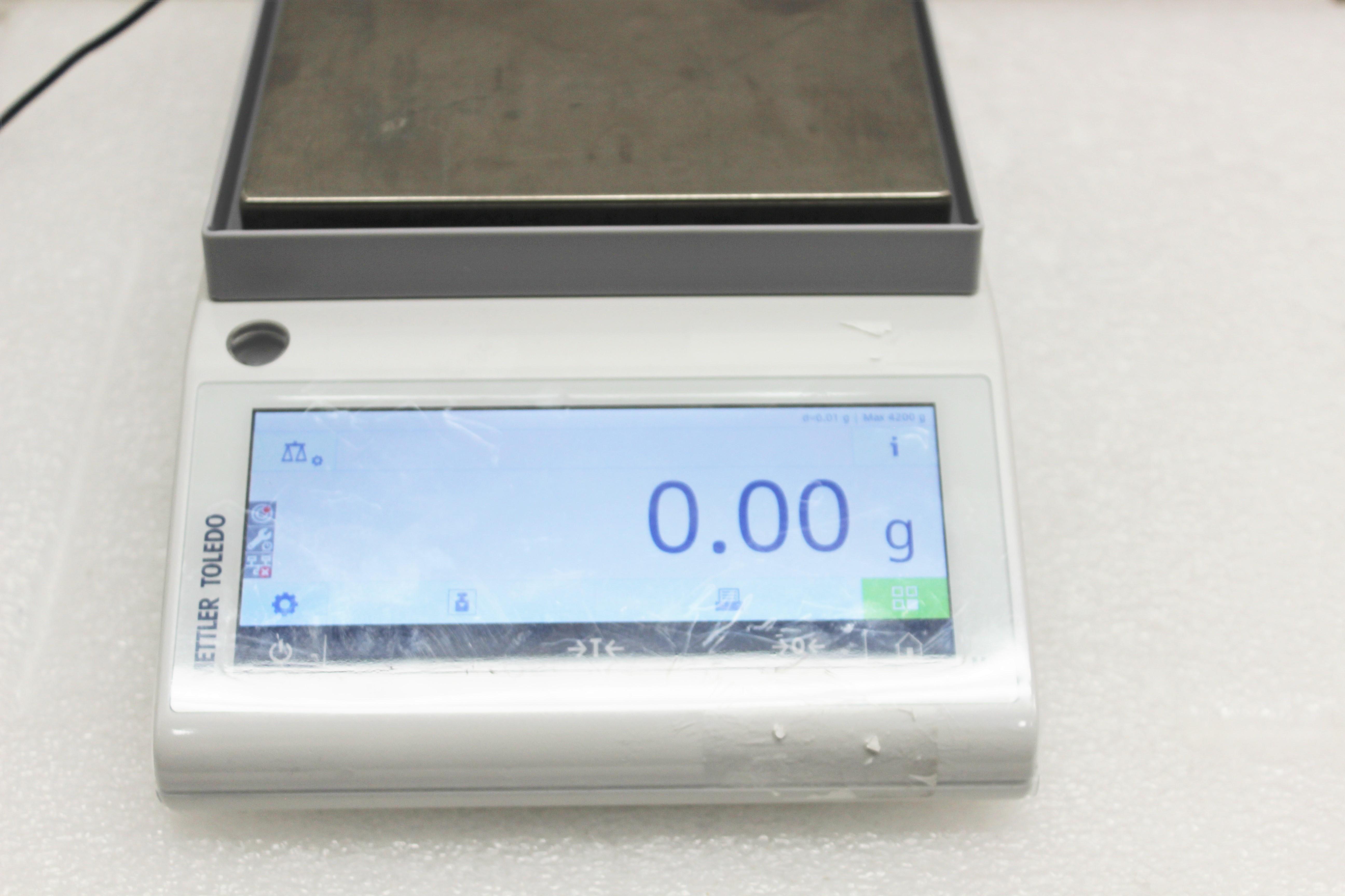 Mettler Toledo MS4002TS Precision Balance, 4200g Capacity, Used, 0.01g Readability