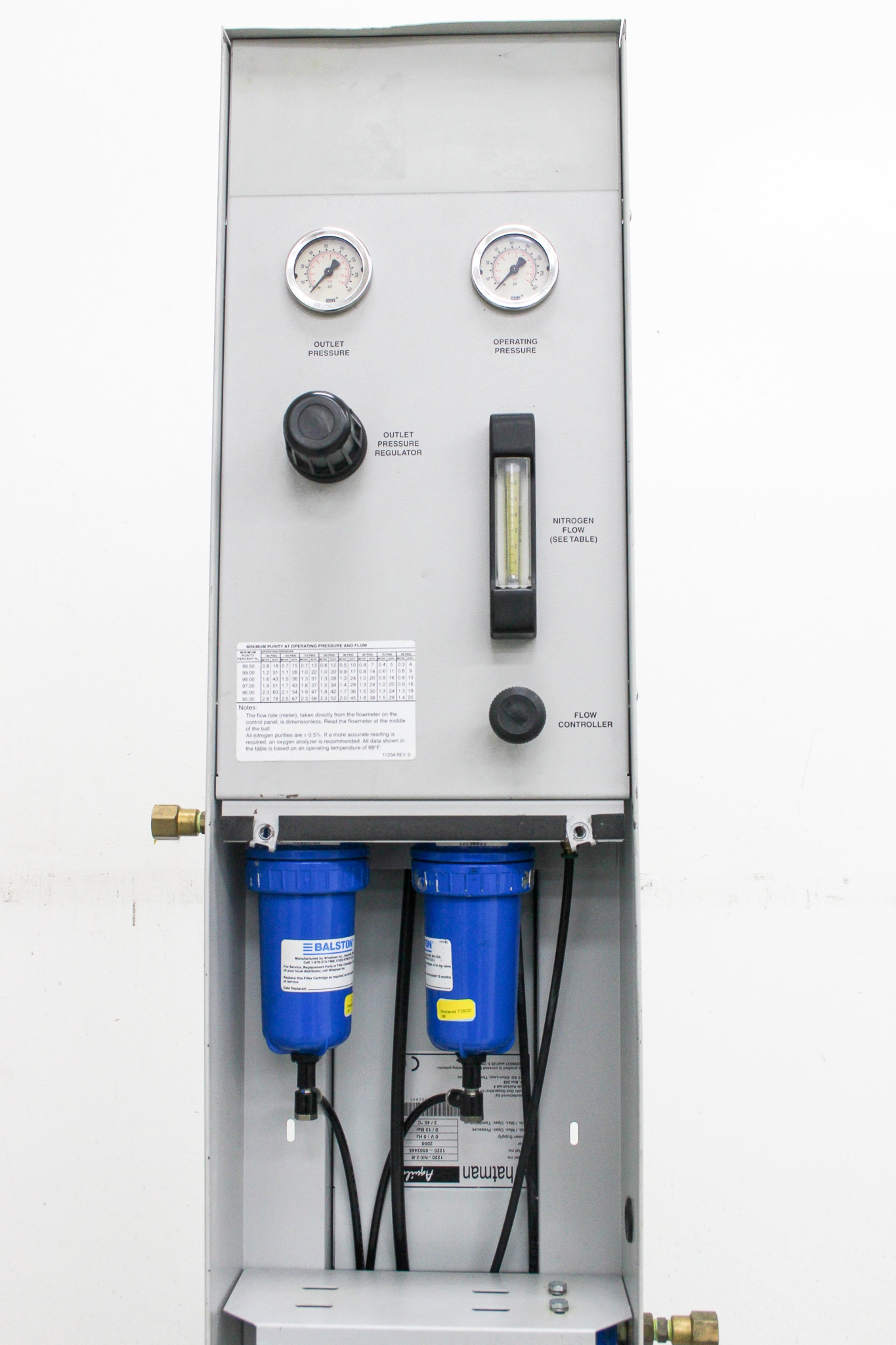 Whatman 75-72 Nitrogen Generation System for 95% to 99.5% Pure Nitrogen