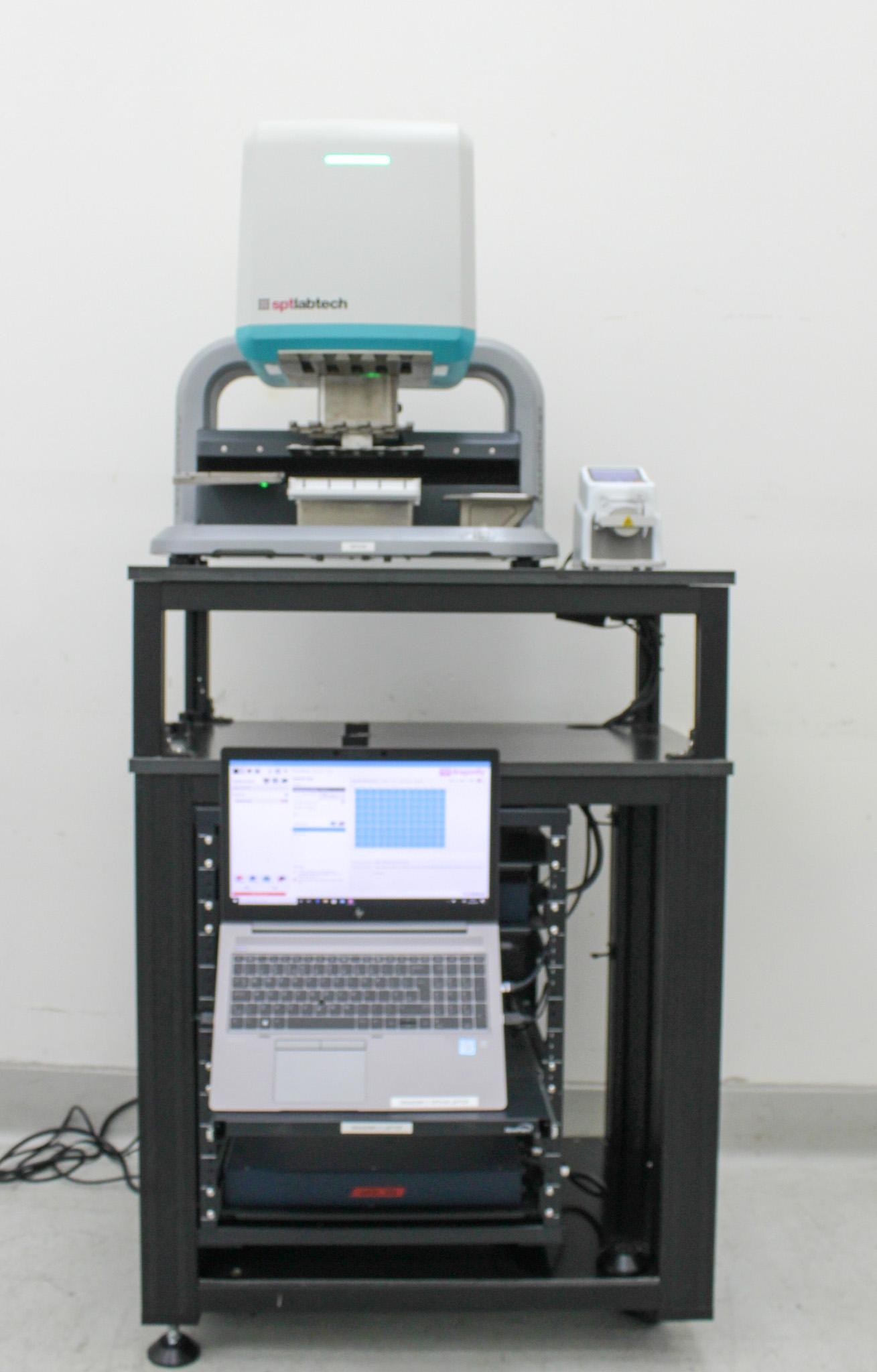 SPT Labtech Dragonfly Discovery Liquid Handler System with Cart
