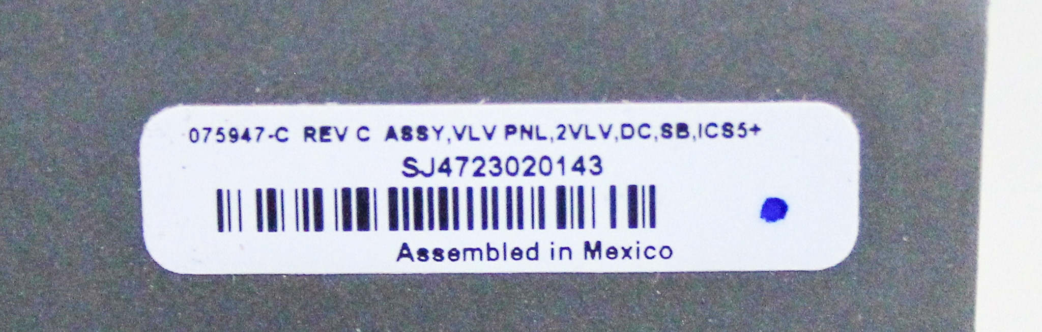 Thermo VLV PNL Injection Panel Valve Assembly Dual Valves Heat Exchanger 6x6x15