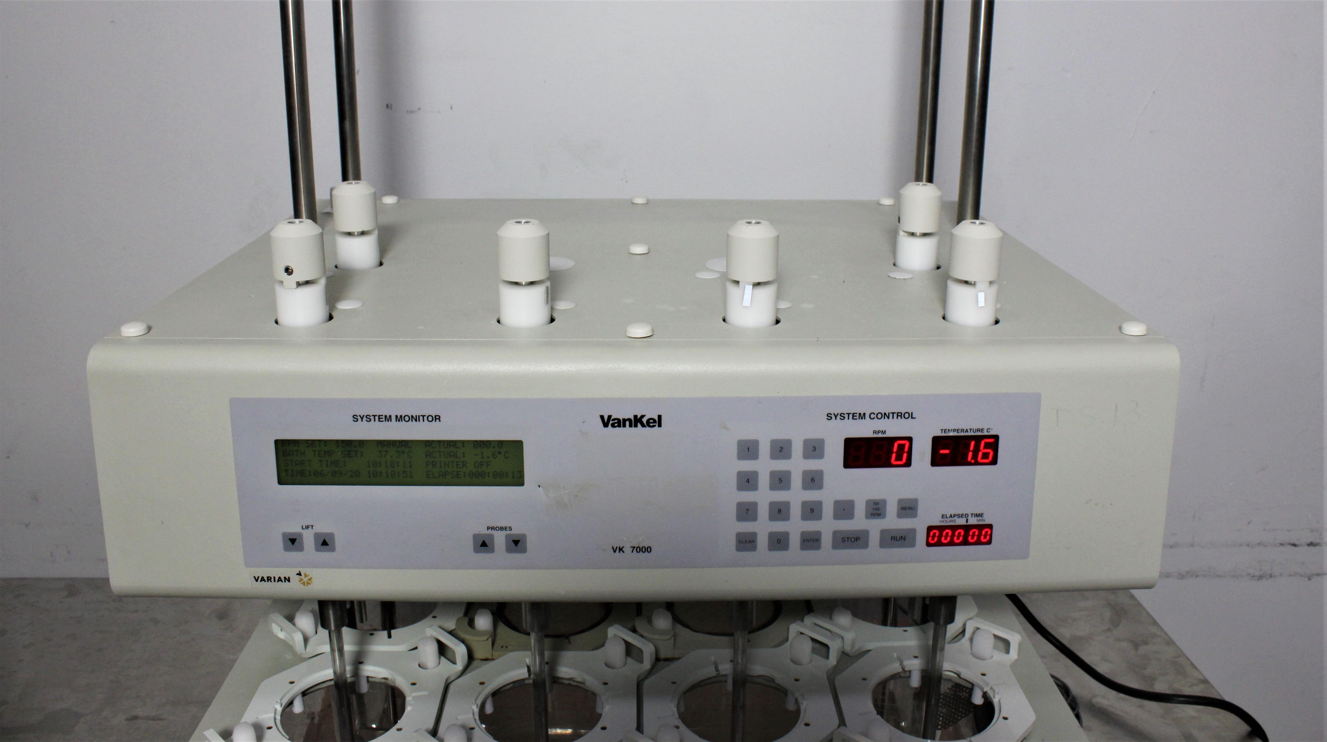 VanKel VK 7000 Dissolution System 120V 60Hz 10-1200 Model w/ Printer