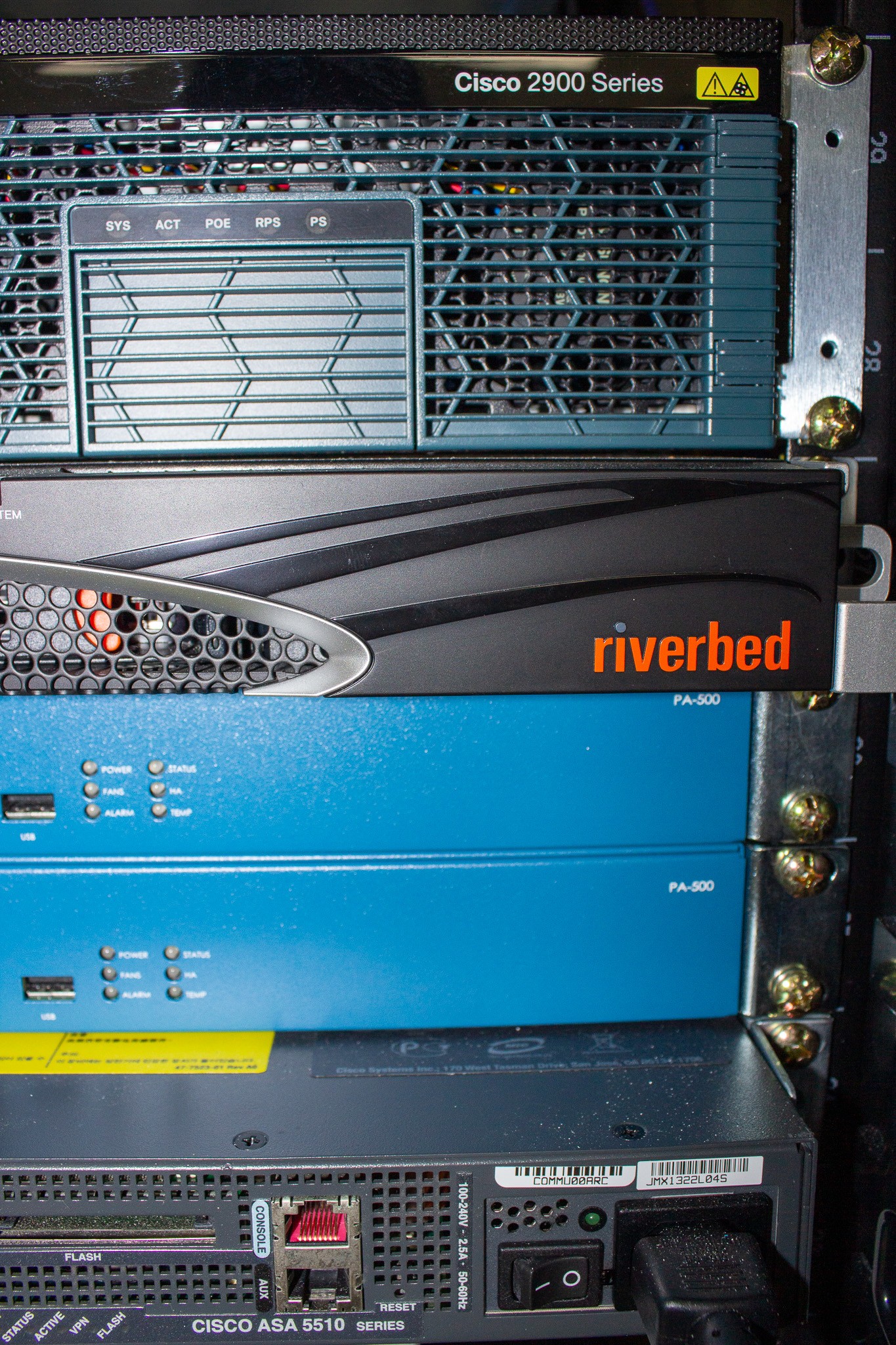 Chatsworth CP3183722 Network Cabinet w/Switches, Routers, Firewalls, 2500lb Load