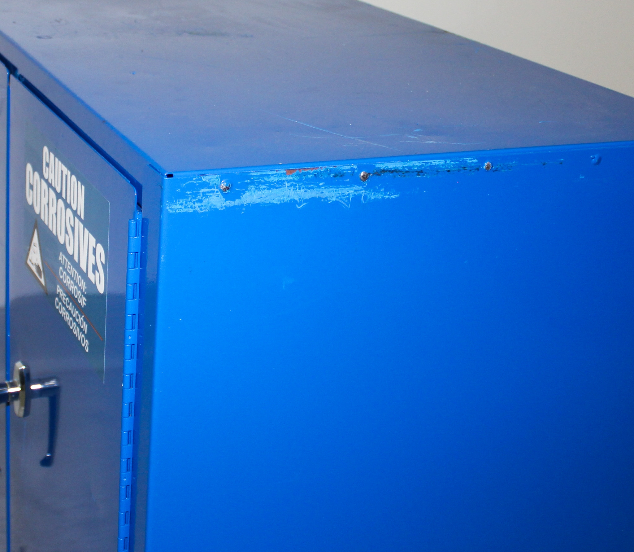 Eagle CRA-71 Acid Corrosives Storage Cabinet 22 Gal Manual Close Blue