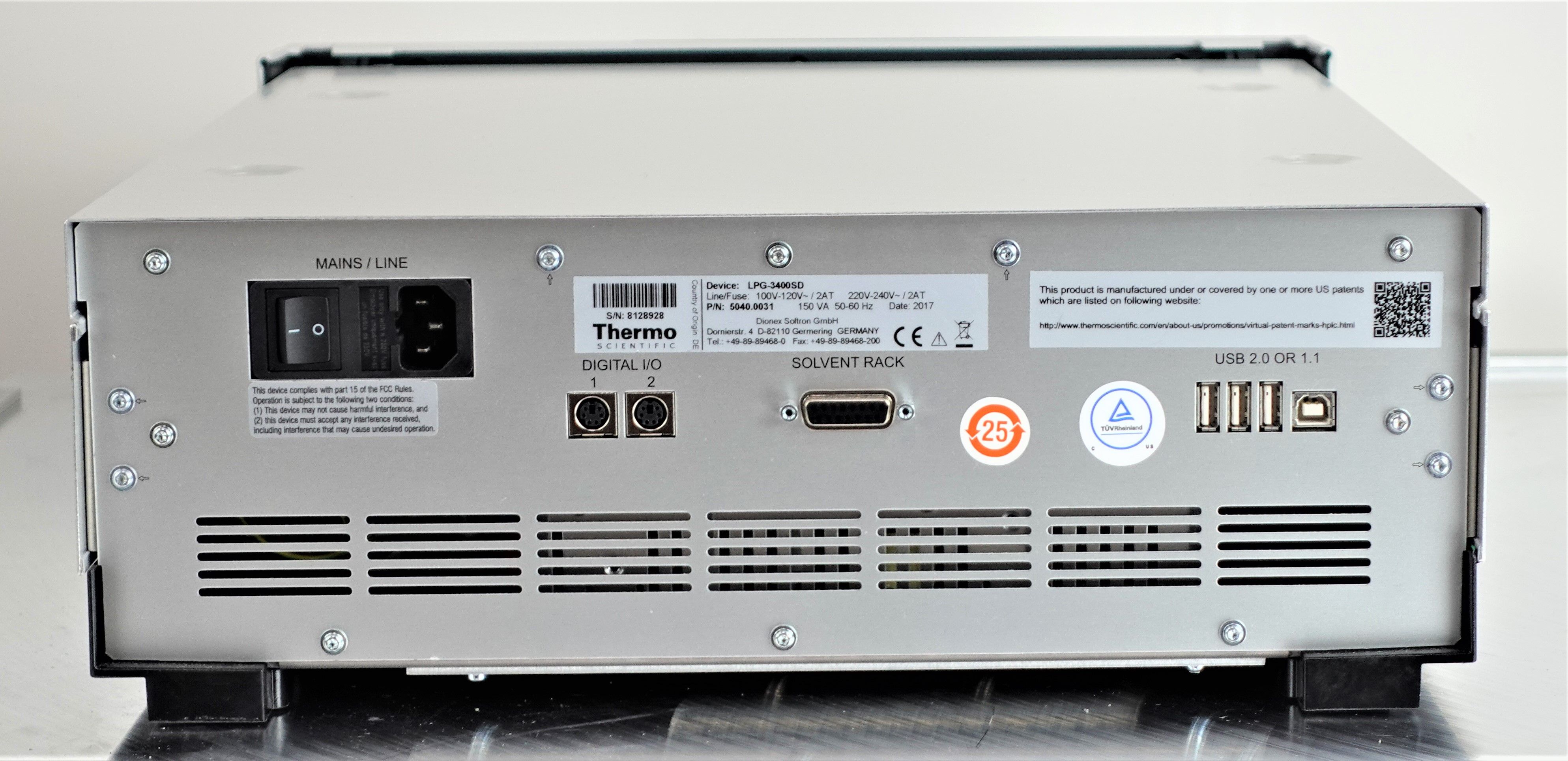 Thermo LPG-3400SD Pump Quaternary Method Transfer 62MPa 10mL/min Used