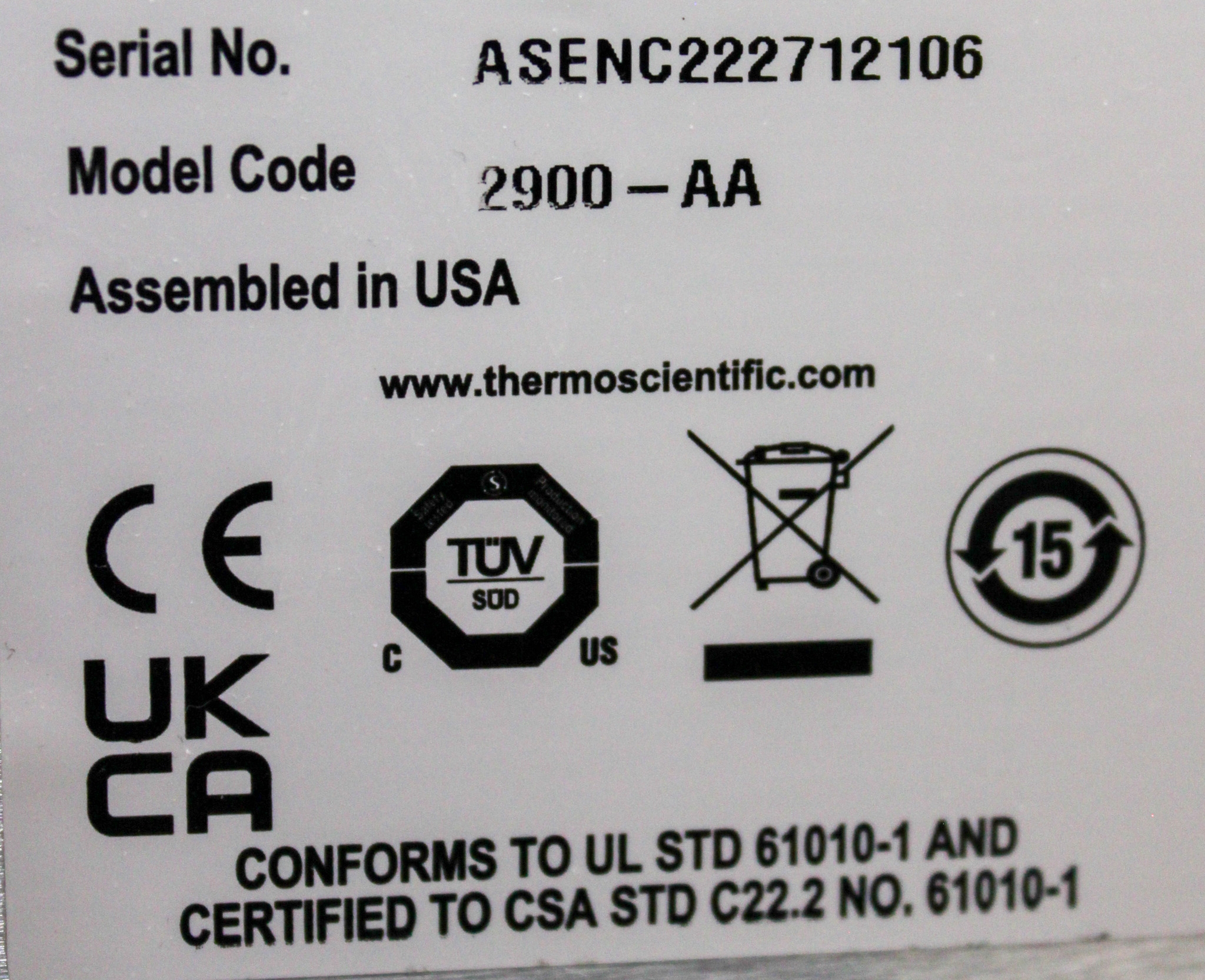 Thermo Scientific 2900-AA Aerosol Sense Bioaerosol Sampler 200 LPM