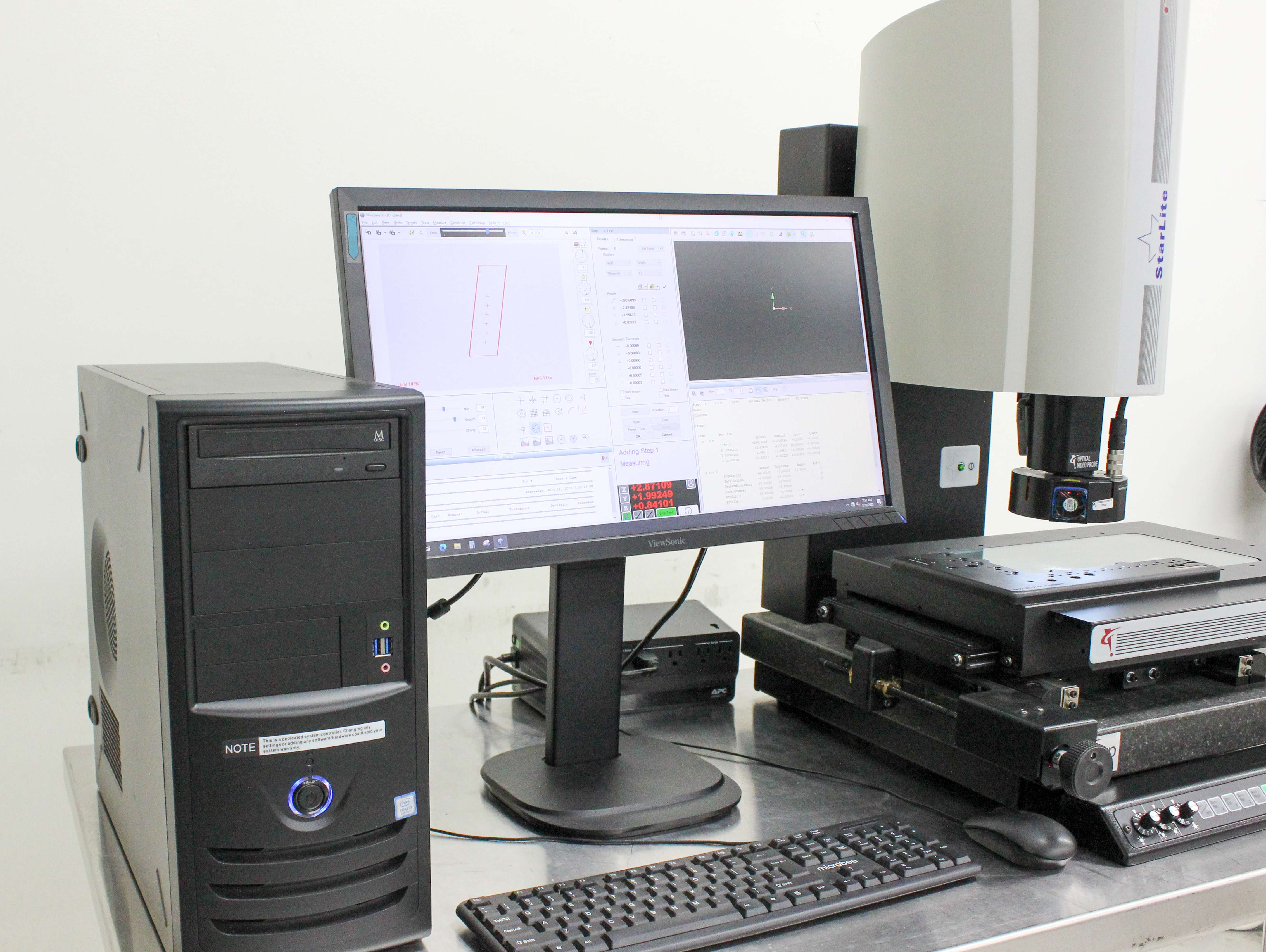 QVI Starlite 250 Measurement System Benchtop Precision Includes Computer