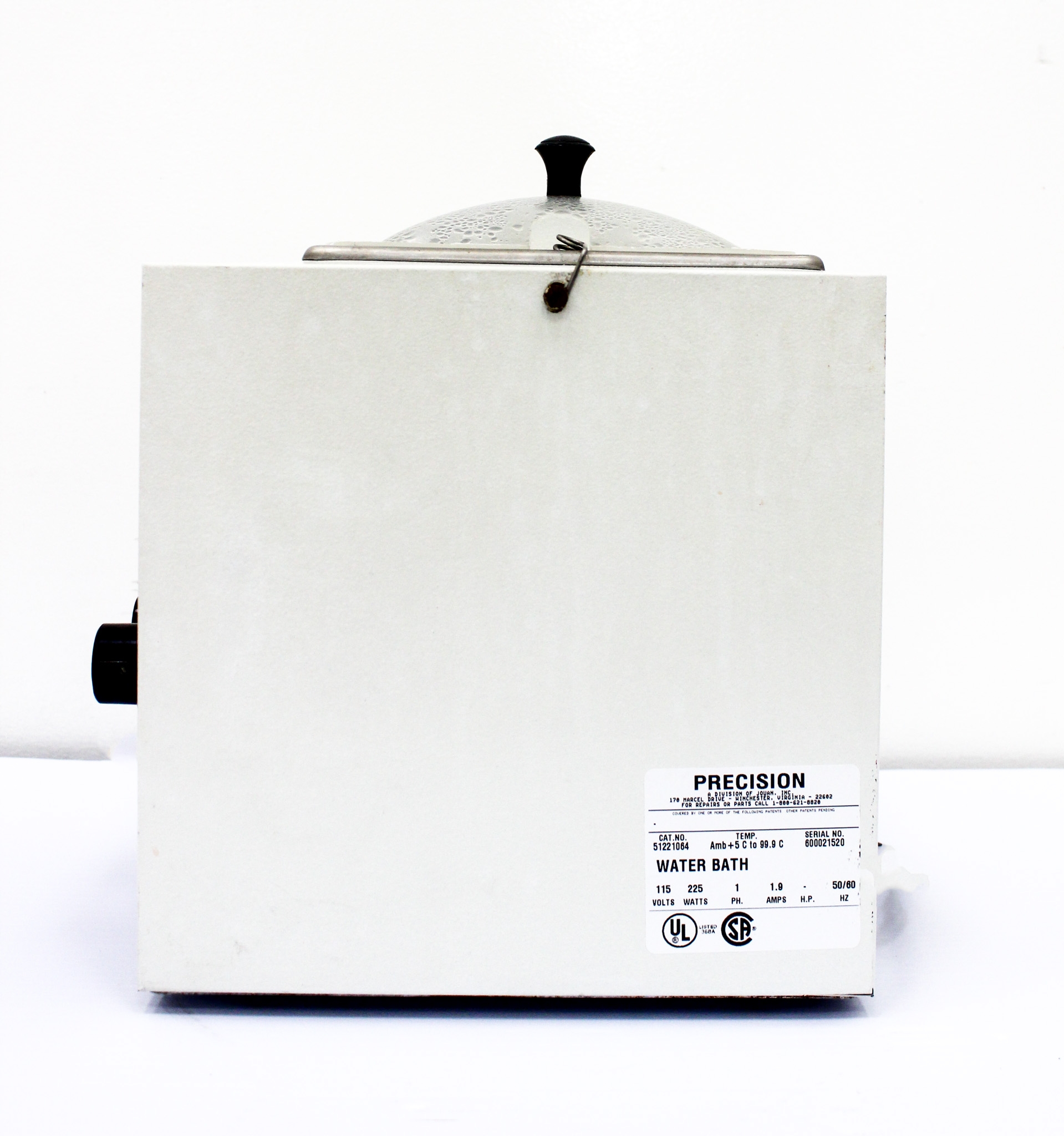 Precision 180 Series Water Bath Stainless Steel 95C 2.5L Temperature Control