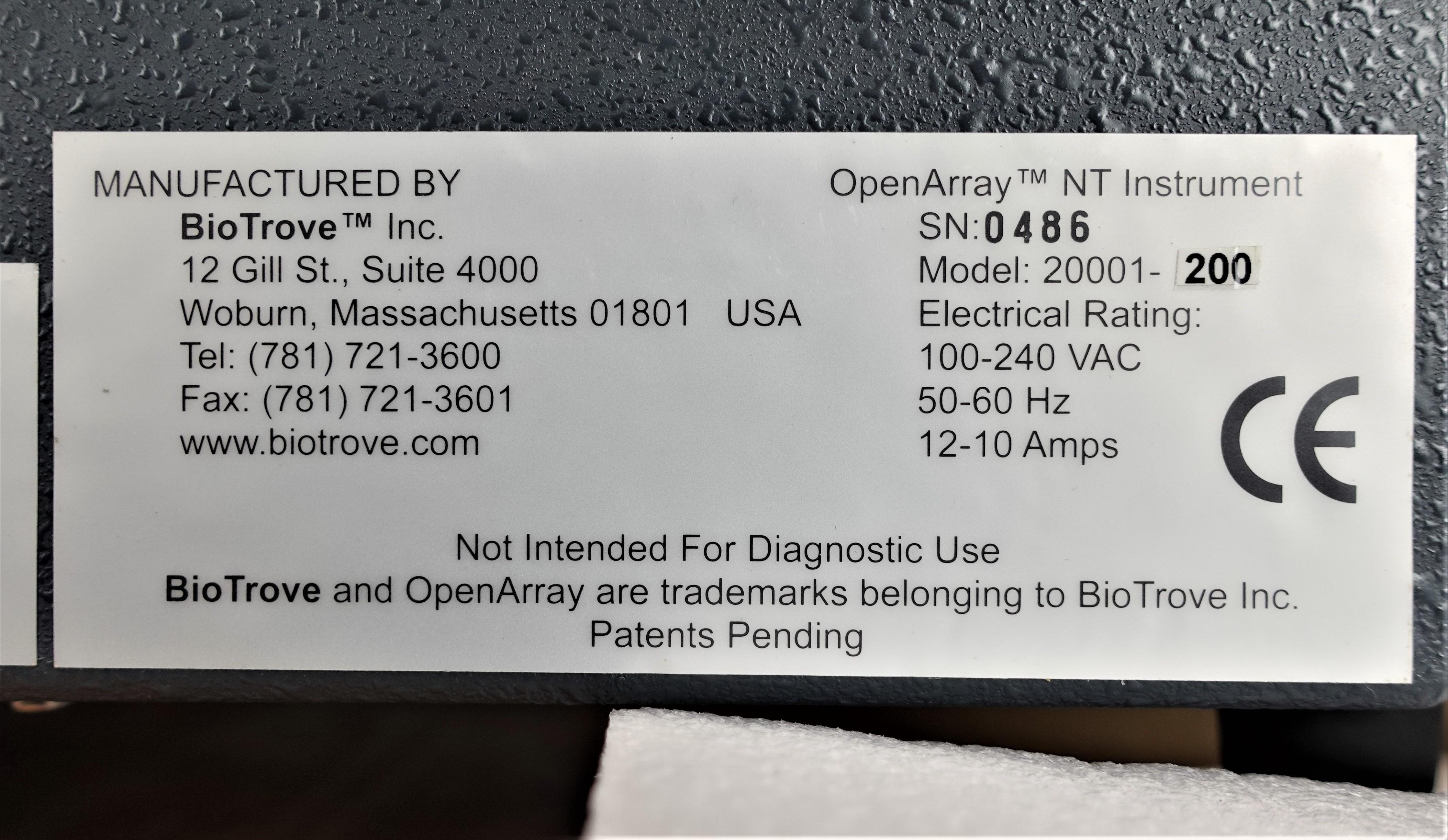 BioTrove 20001-200 Analytical Real Time PCR Assay System US Used Powers On